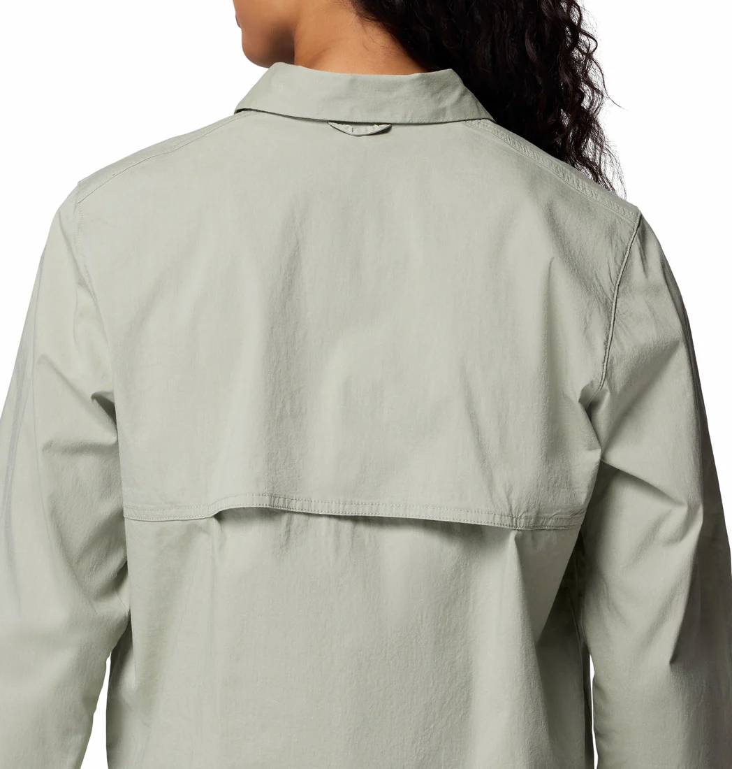 Columbia Women Green Brea Falls Woven LS - Image 9