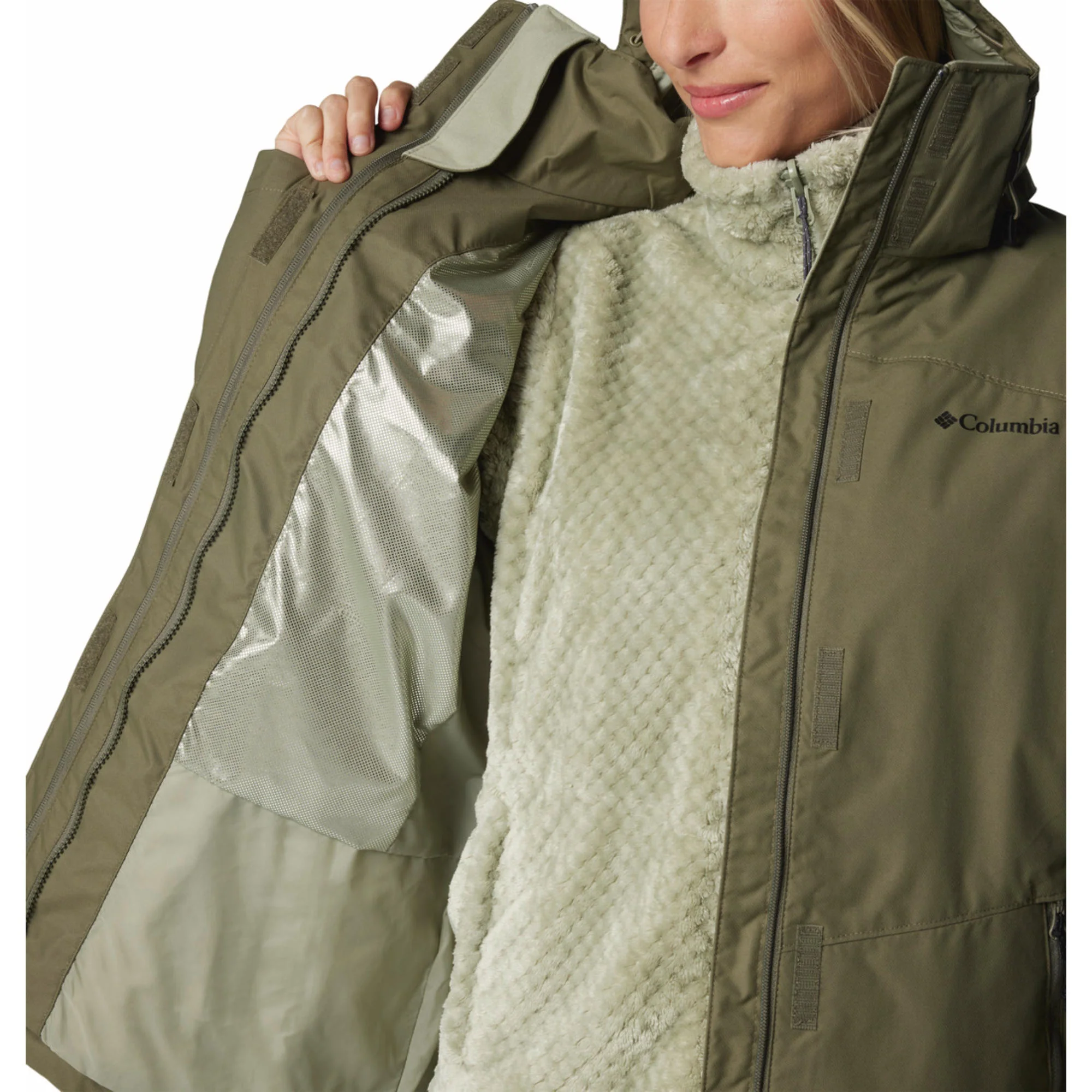 Columbia Women Green Bugaboo III Fleece Interchange Jacket - Image 12