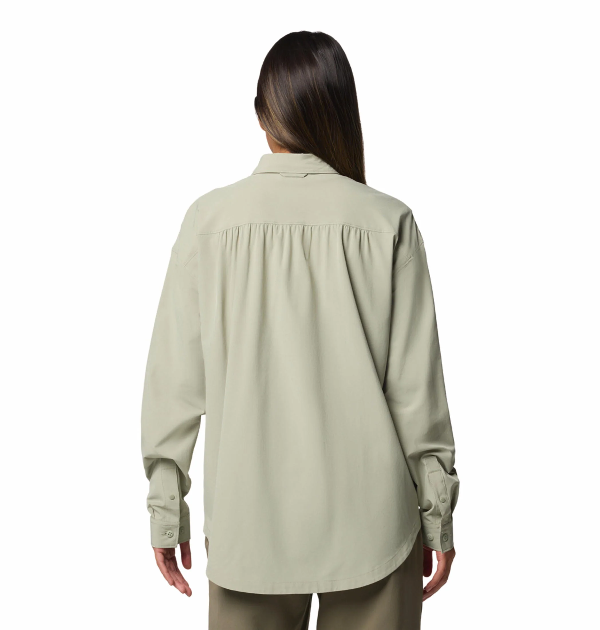Columbia Women Green Boundless Trek Layering LS II (Sun Protection) - Image 5