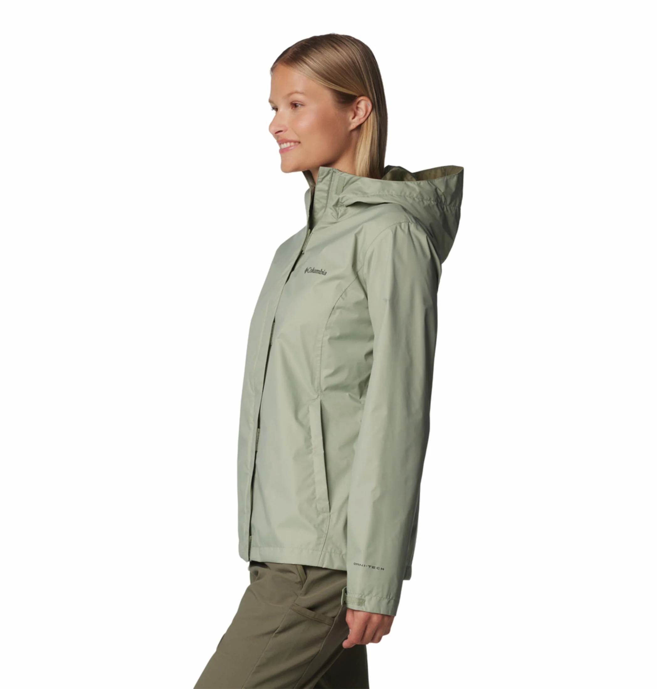 Columbia Women Green Arcadia II Jacket Waterproof - Image 4