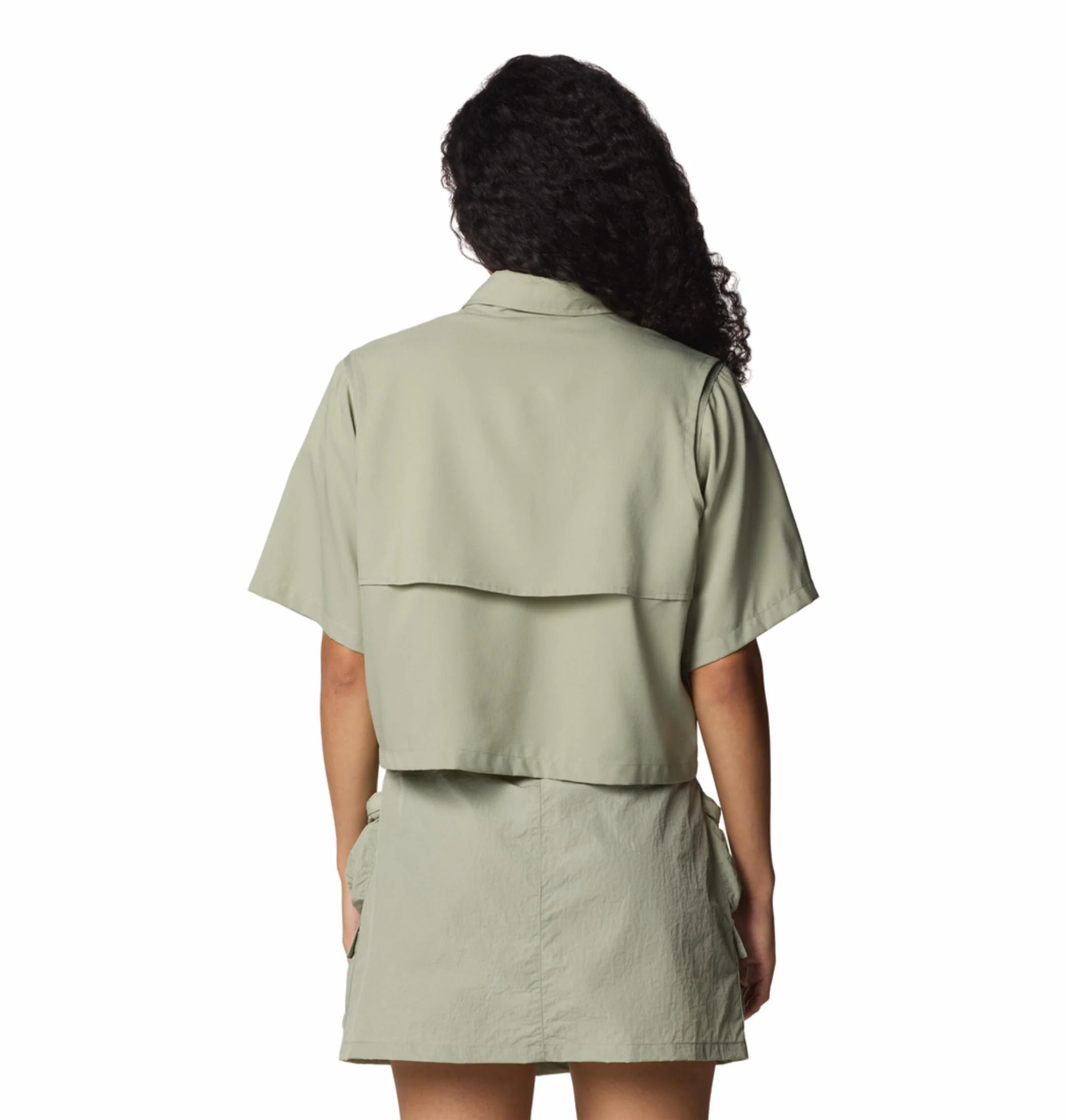 Columbia Women Green Elevated View Utility SS (Sun Protection) - Image 5