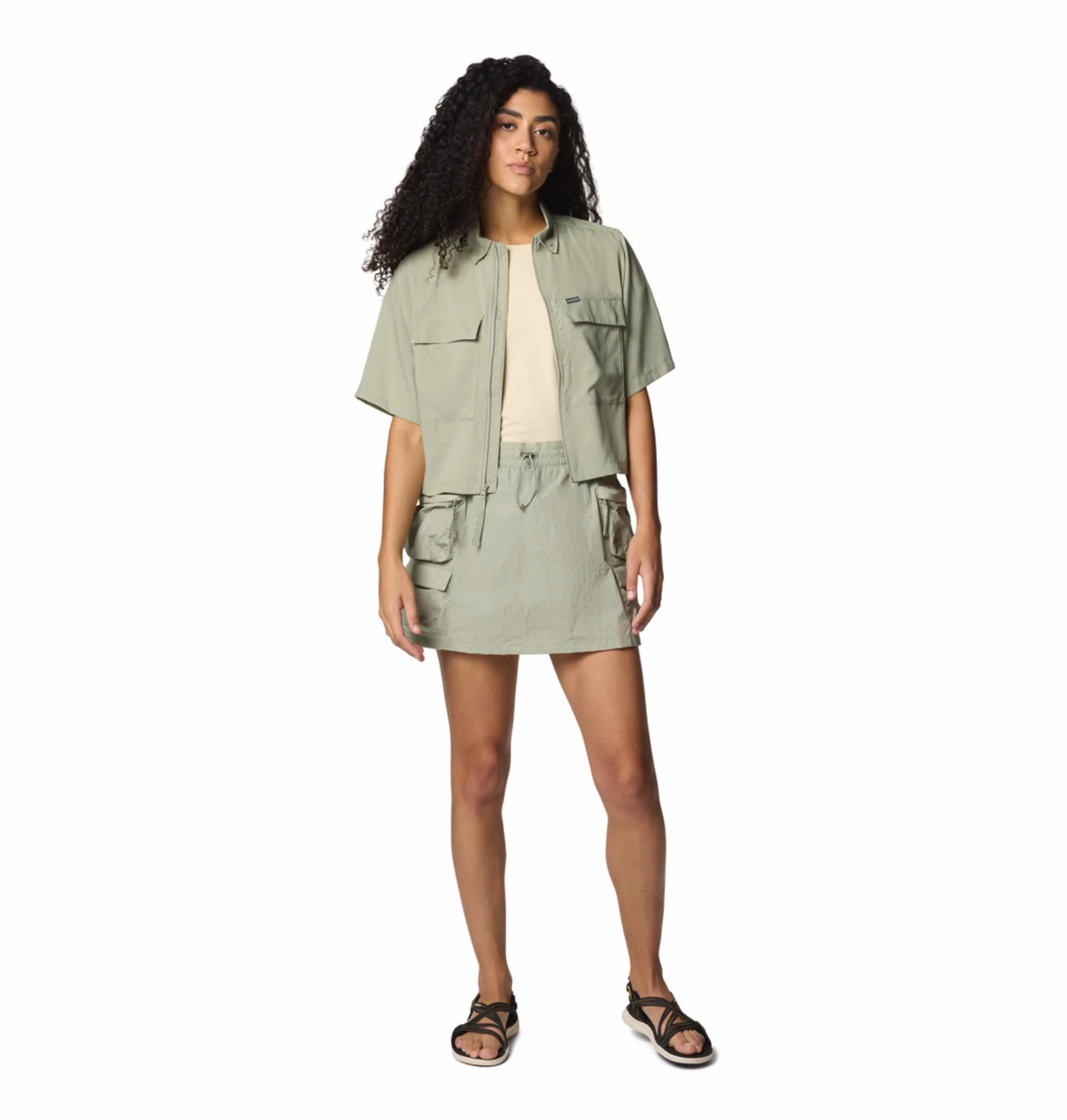 Columbia Women Green Elevated View Utility SS (Sun Protection) - Image 6