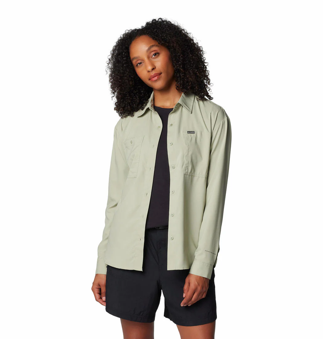 Columbia Women Green Silver Ridge Utility LS Shirt (Sun Protection) - Image 7