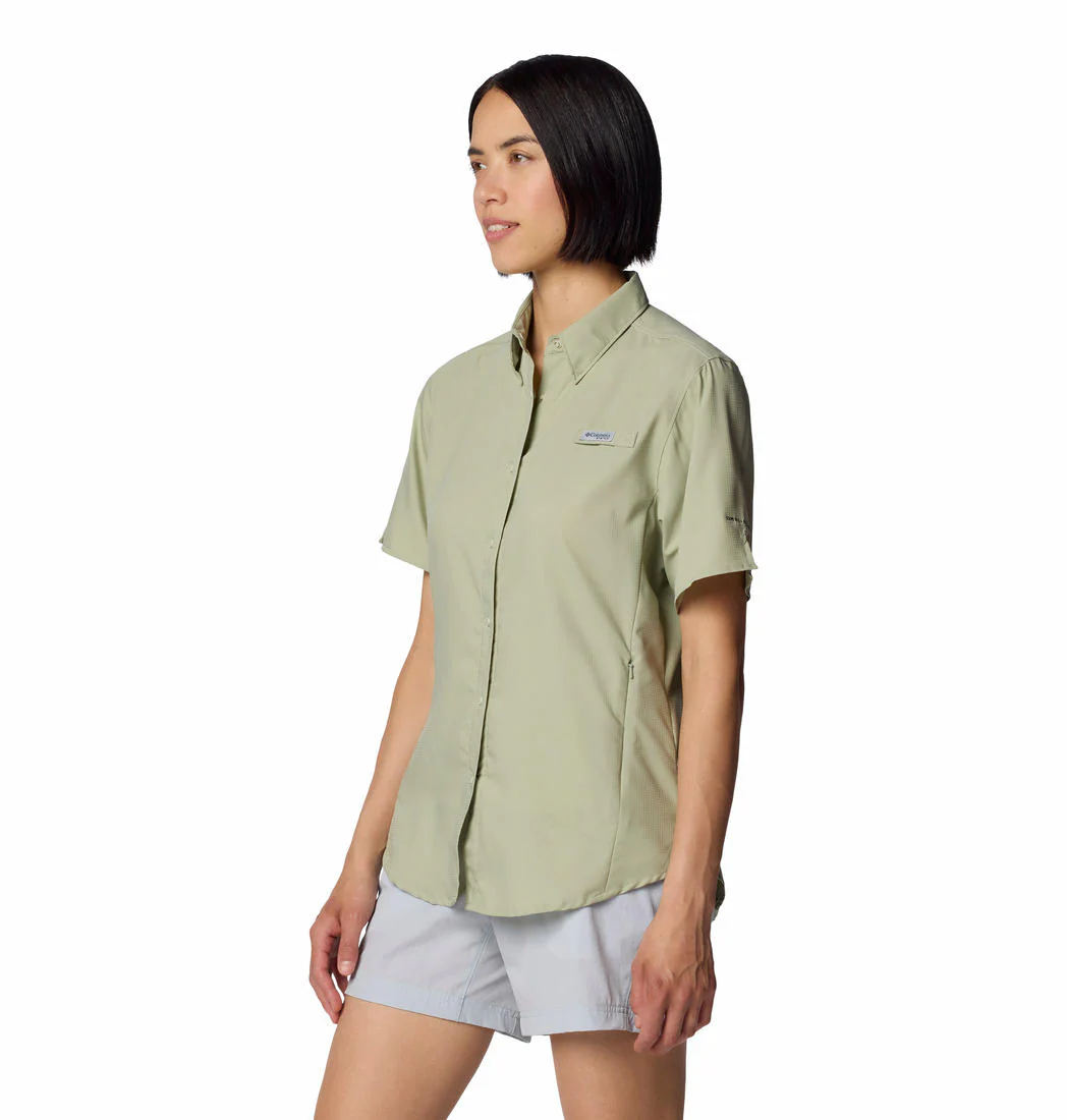Columbia Women Green Womens Tamiami II SS Shirt (Sun Protection) - Image 3