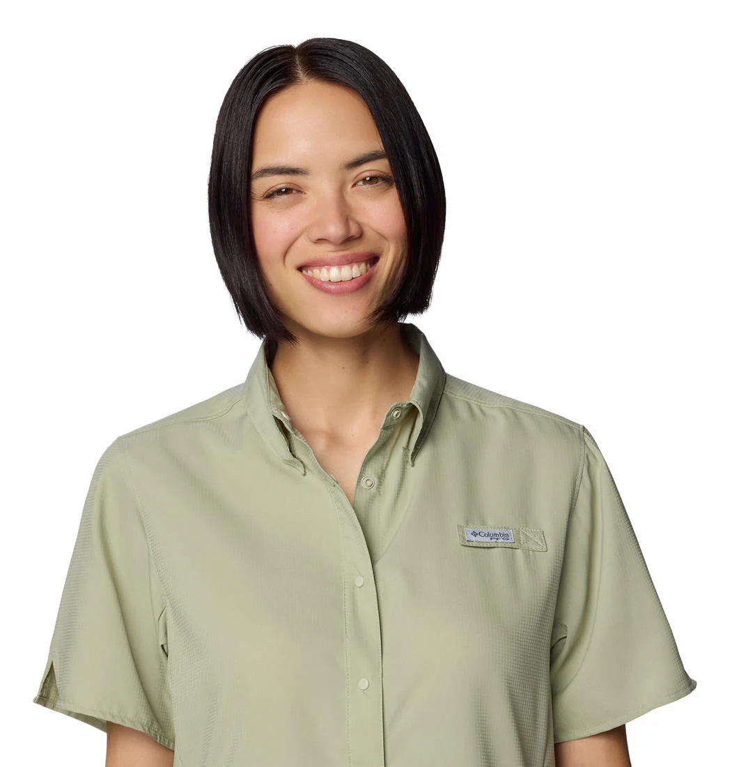 Columbia Women Green Womens Tamiami II SS Shirt (Sun Protection) - Image 6