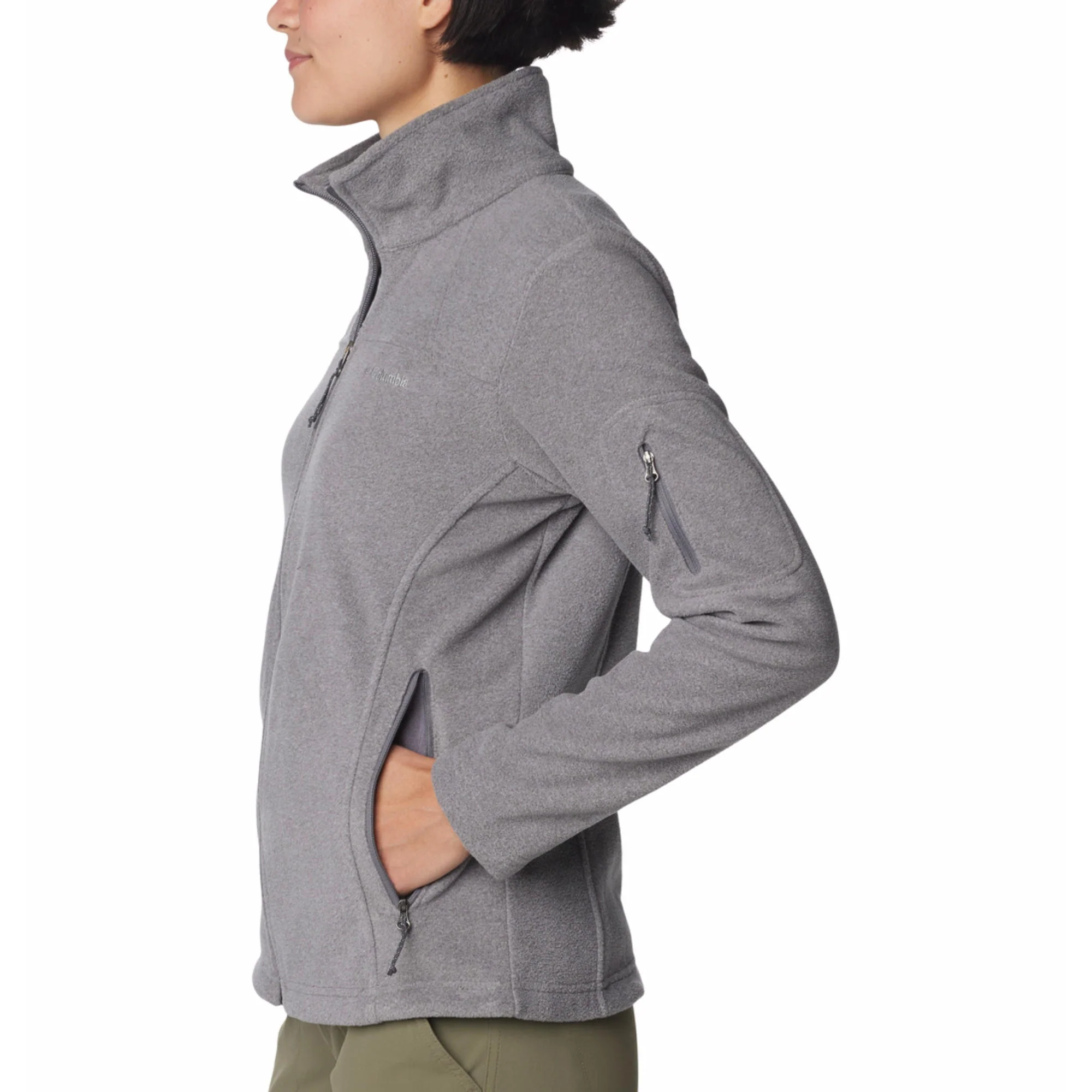 Columbia Women Grey Fast Trek II Jacket - Image 3
