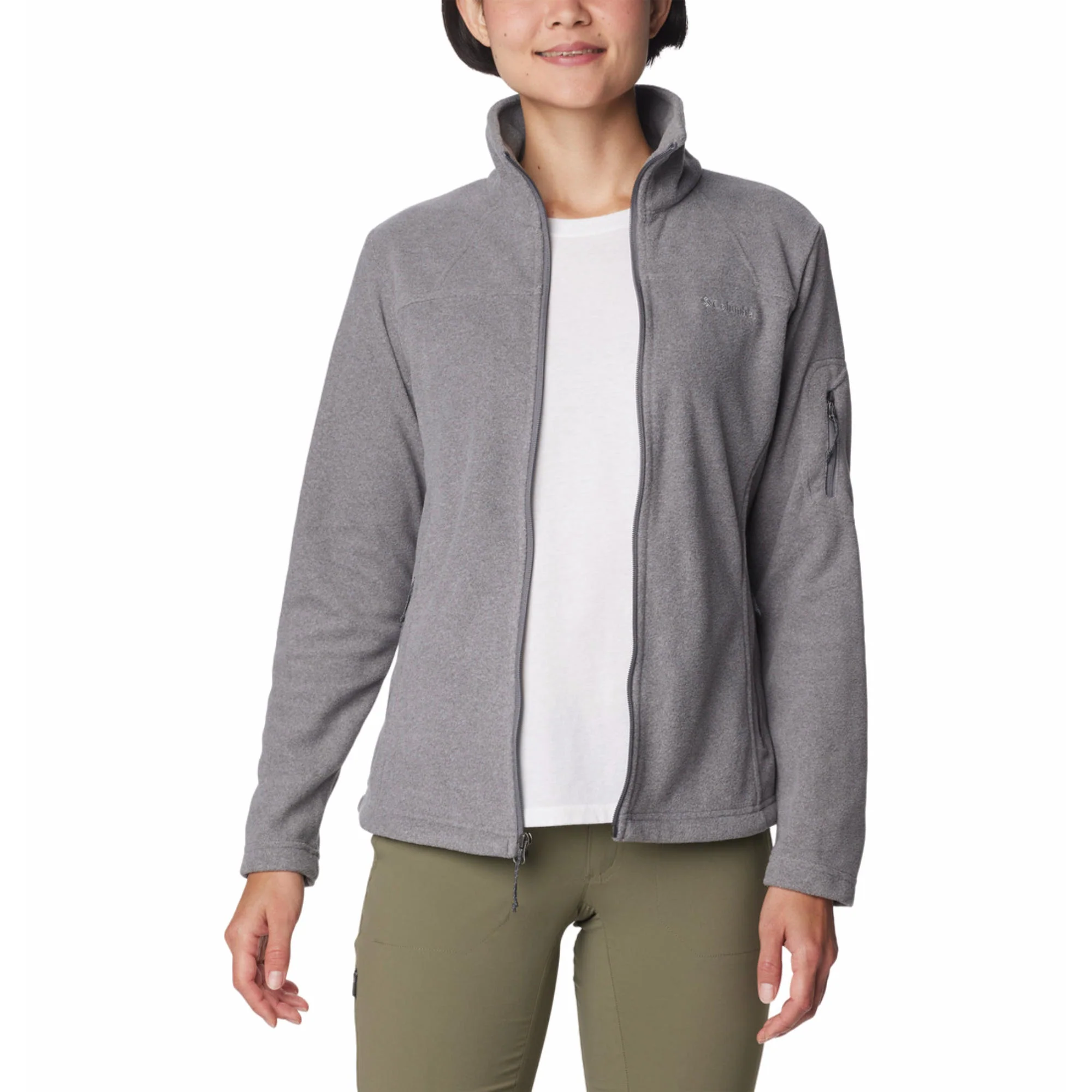 Columbia Women Grey Fast Trek II Jacket - Image 4