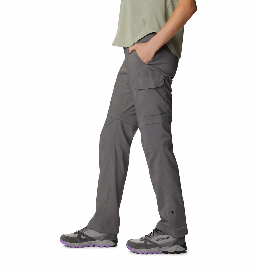 Columbia Women Grey Silver Ridge Utility Convertible Pant (Sun Protection) - Image 3