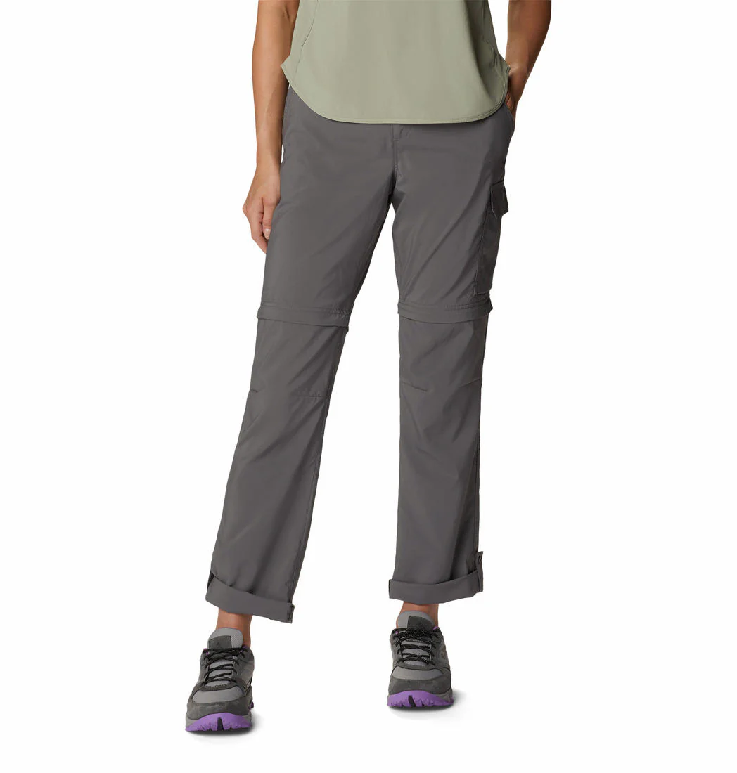 Columbia Women Grey Silver Ridge Utility Convertible Pant (Sun Protection) - Image 6