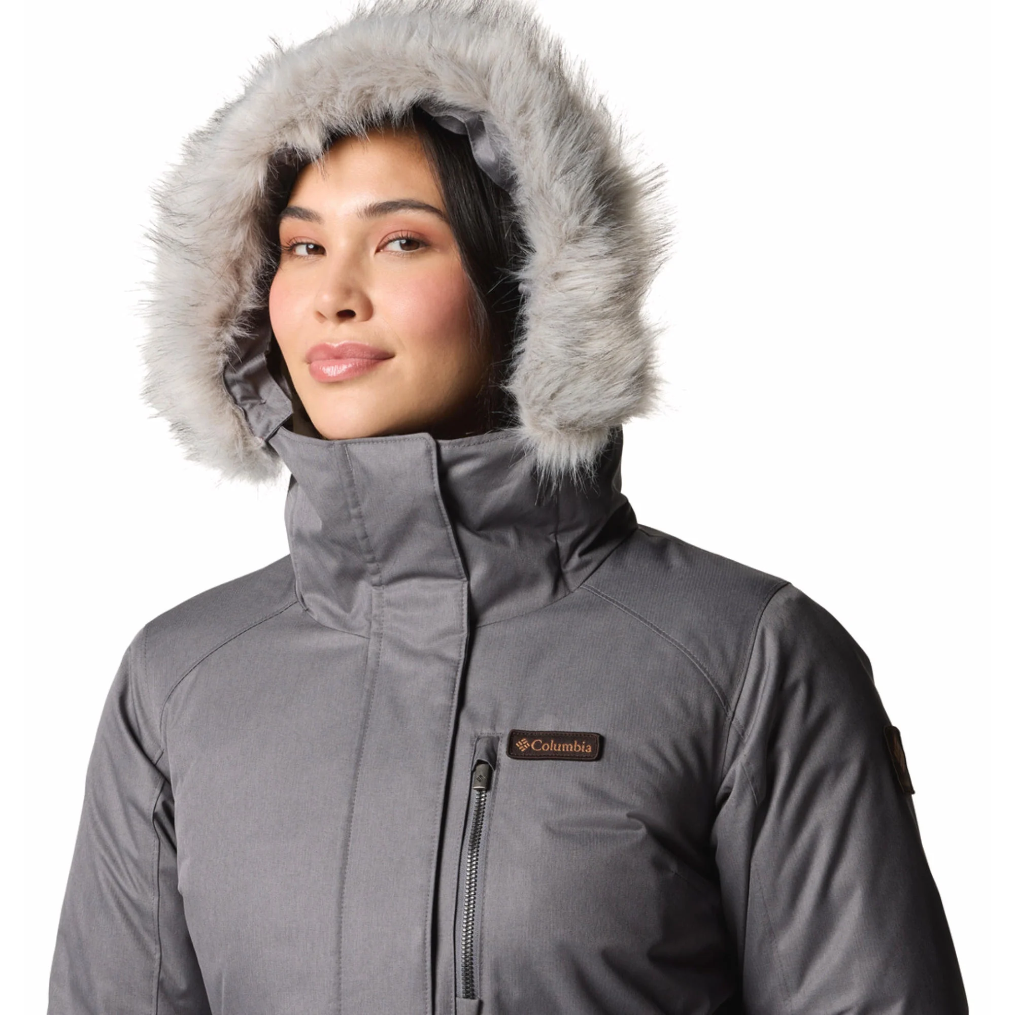 Columbia Women Grey Suttle Mountain Long Insulated Jacket - Image 5