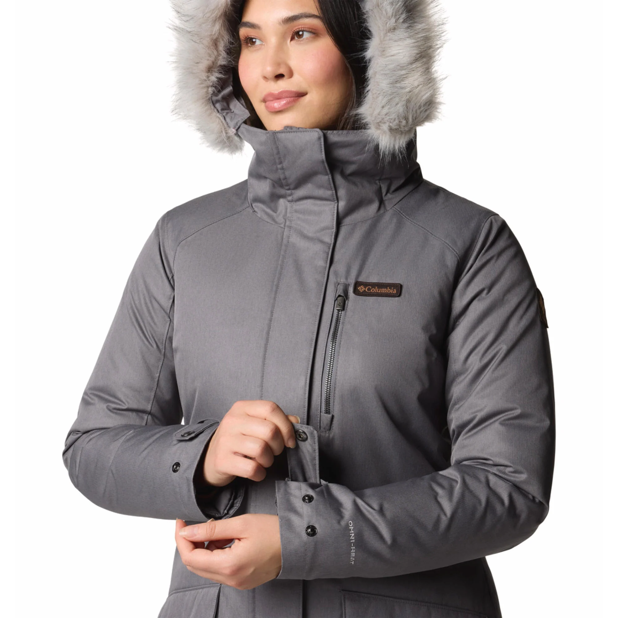 Columbia Women Grey Suttle Mountain Long Insulated Jacket - Image 6