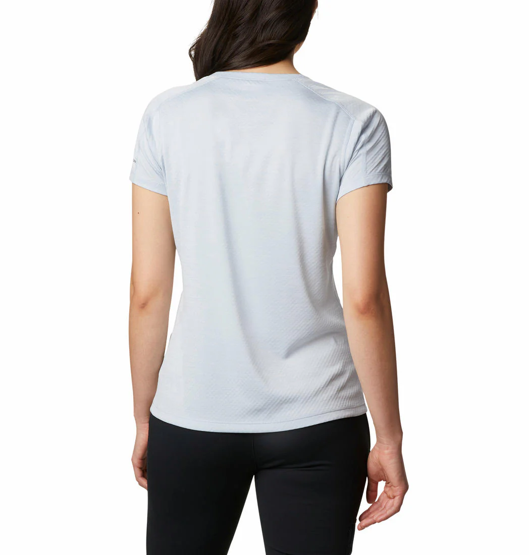Columbia Women Grey Zero Rules Short Sleeve Shirt - Image 2