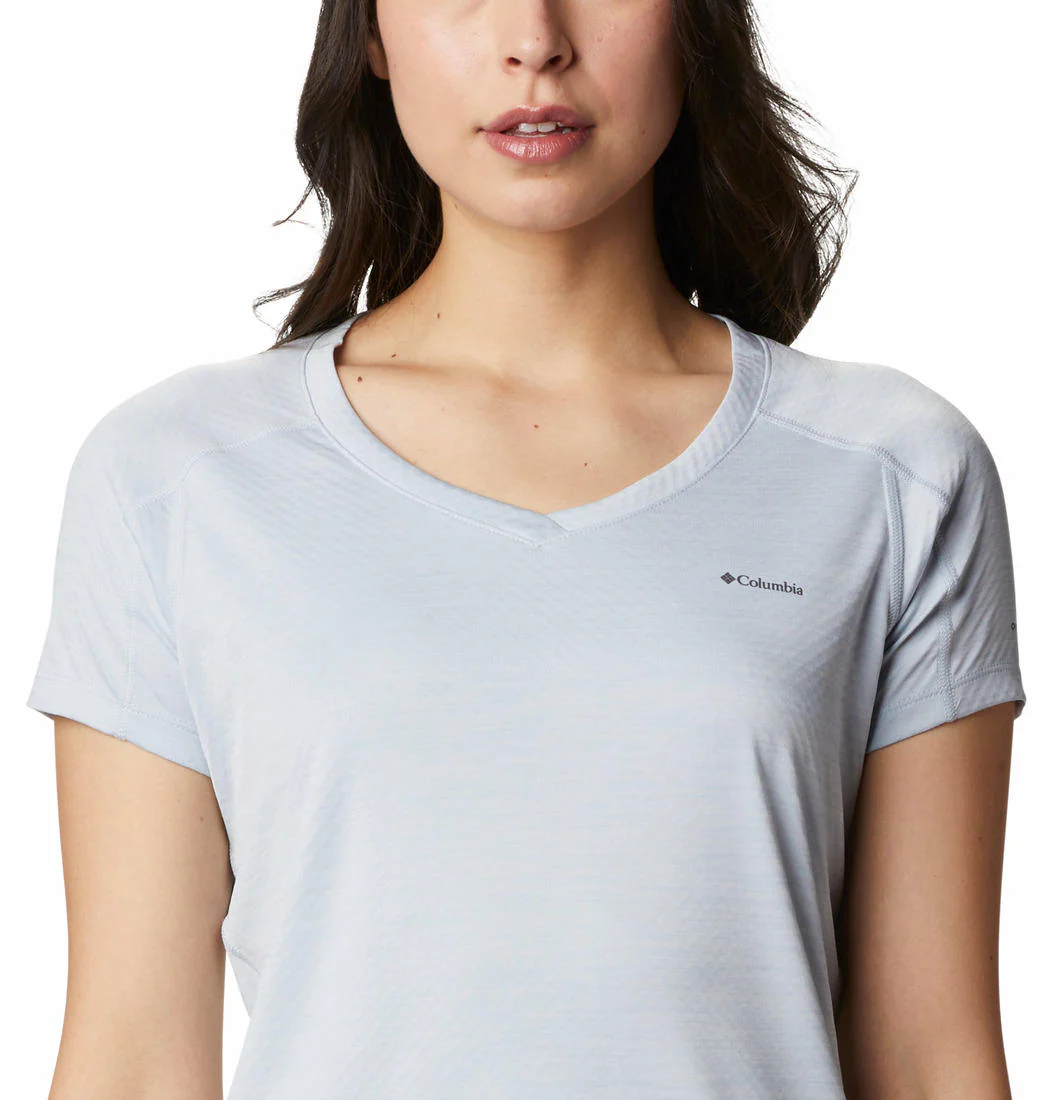 Columbia Women Grey Zero Rules Short Sleeve Shirt - Image 4