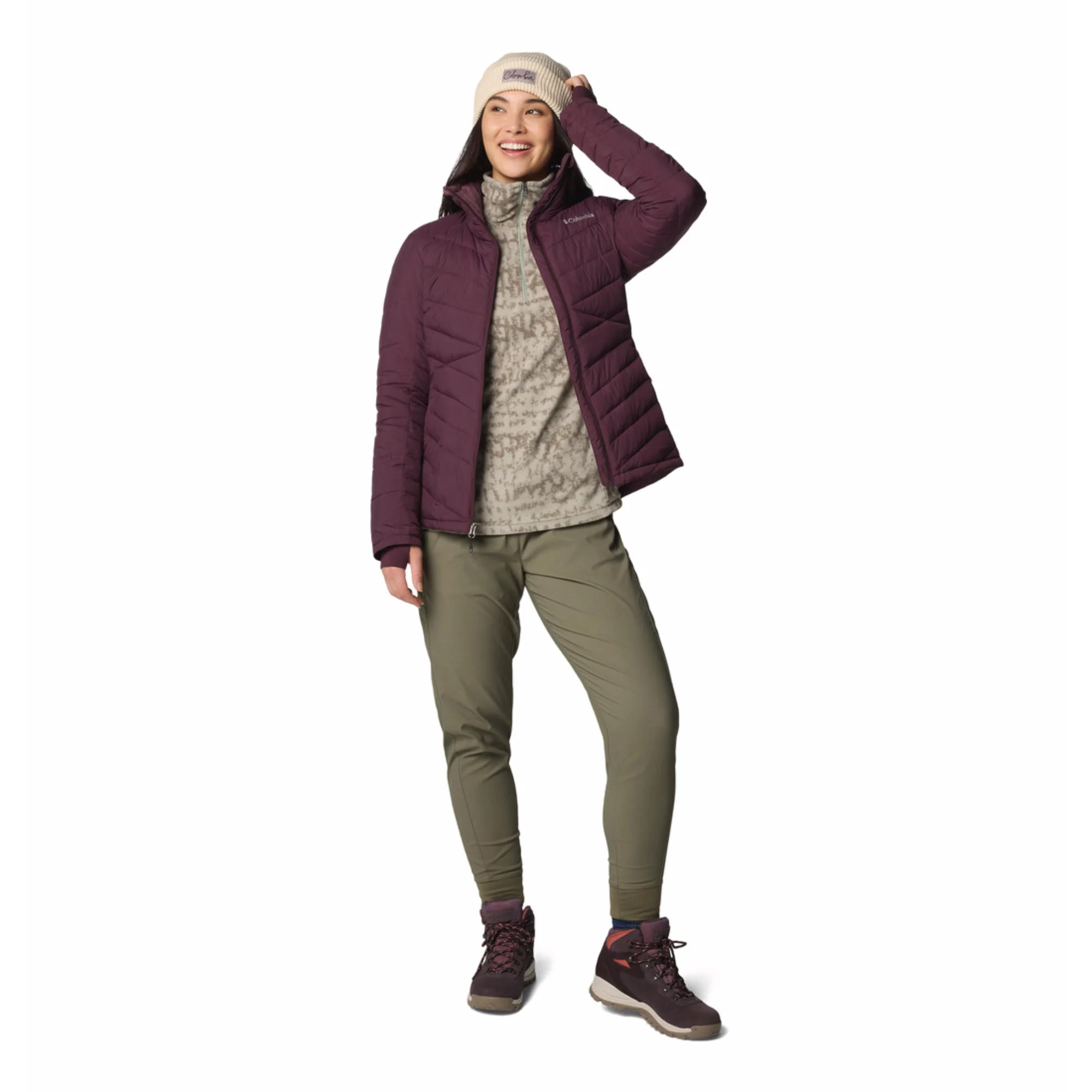 Columbia Women Red Joy Peak II Full Zip Jacket - Image 4