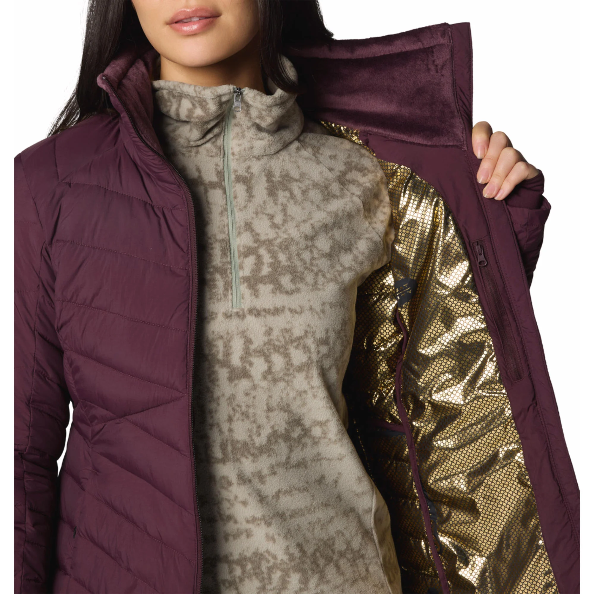 Columbia Women Red Joy Peak II Full Zip Jacket - Image 6