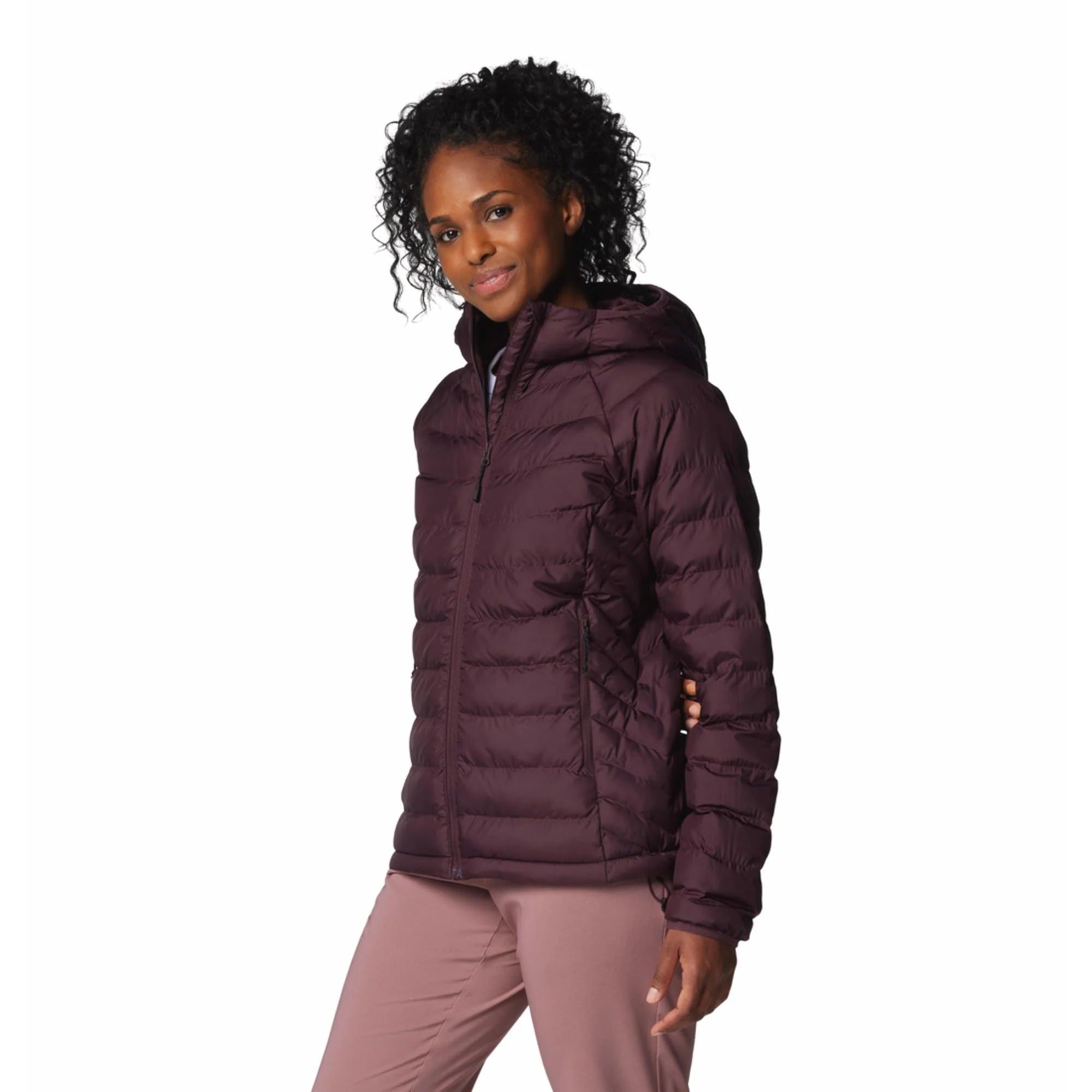 Columbia Women Red Powder Lite II Hooded Jacket - Image 3