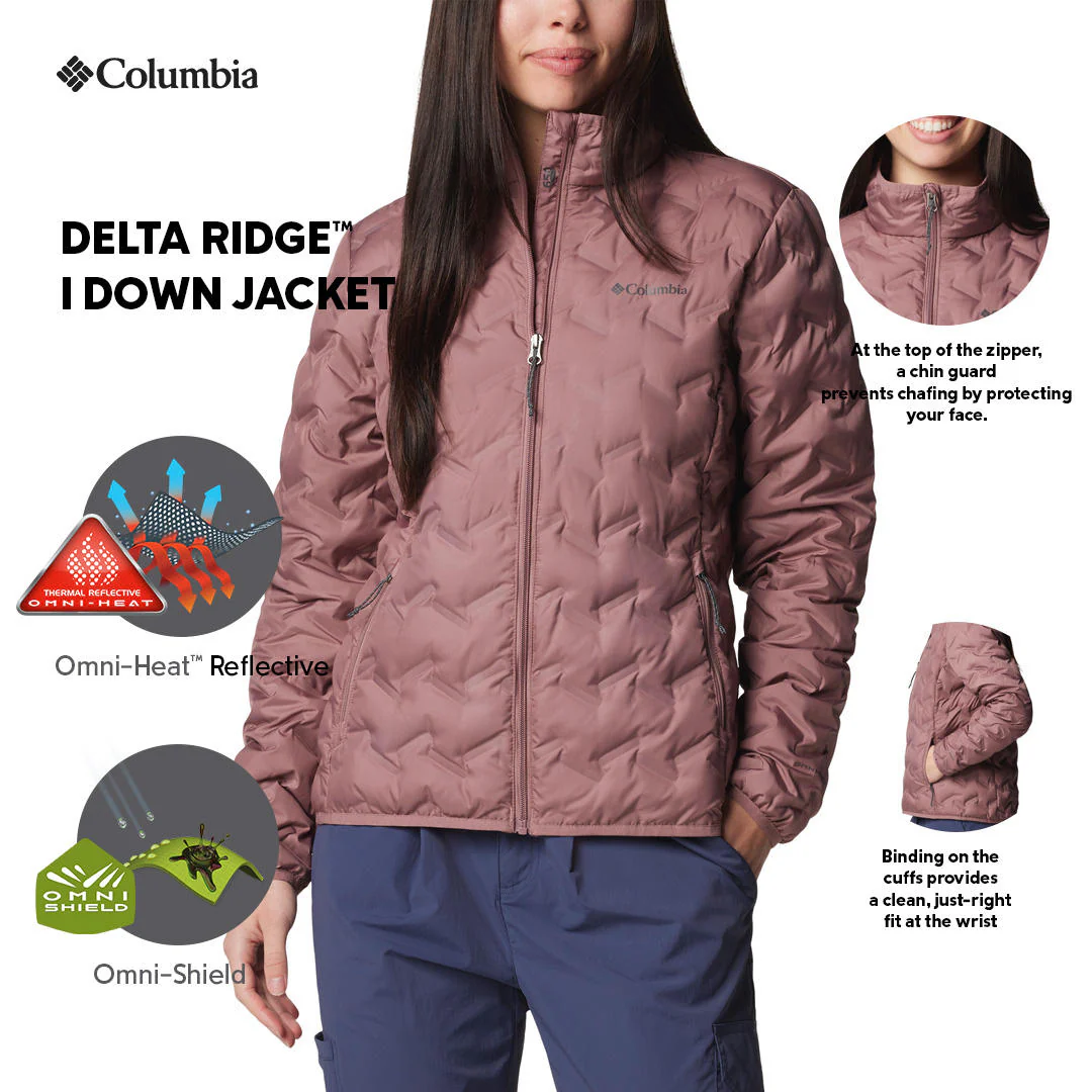 Columbia Women Red Delta Ridge II Down Jacket - Image 2