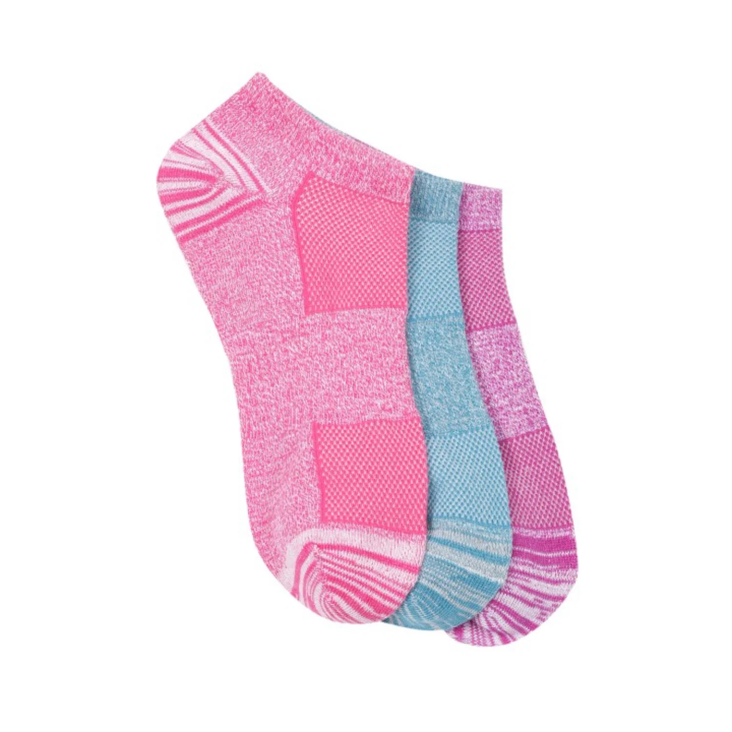 Columbia Women Multi FLAT KNIT MARLED & SPACE DYE NO-SHOW  (3 Pair) (Non Returnable) - Image 2