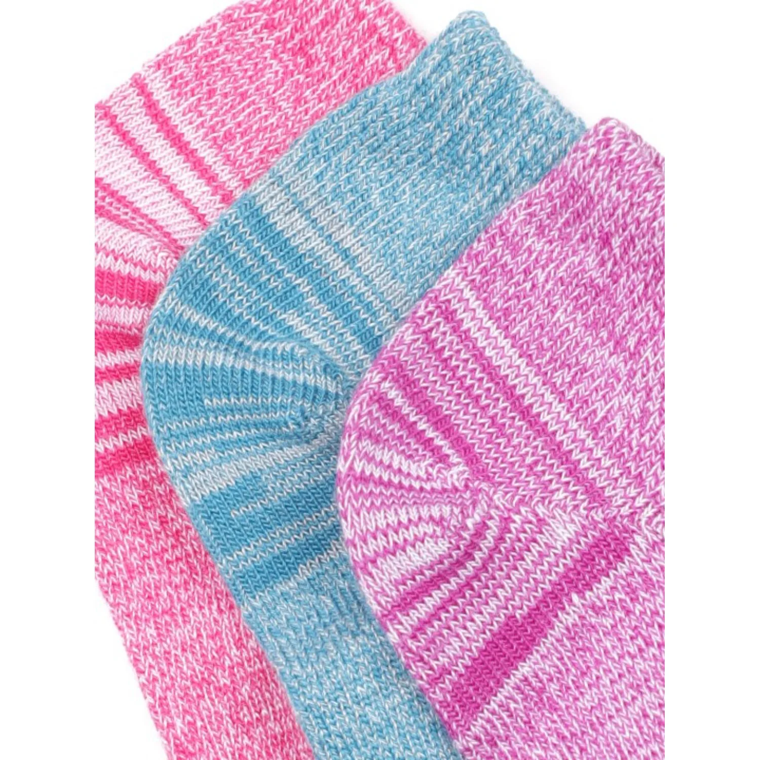 Columbia Women Multi FLAT KNIT MARLED & SPACE DYE NO-SHOW  (3 Pair) (Non Returnable) - Image 3