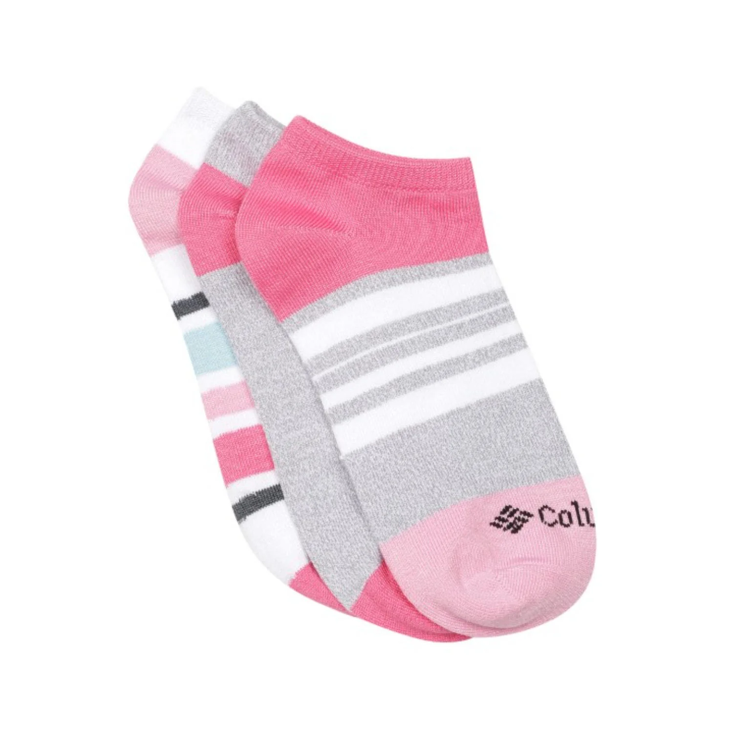 Columbia Women Multi SUPER SOFT POLYTAM COLORBLOCK NO SHOW (3 Pair) (Non Returnable)