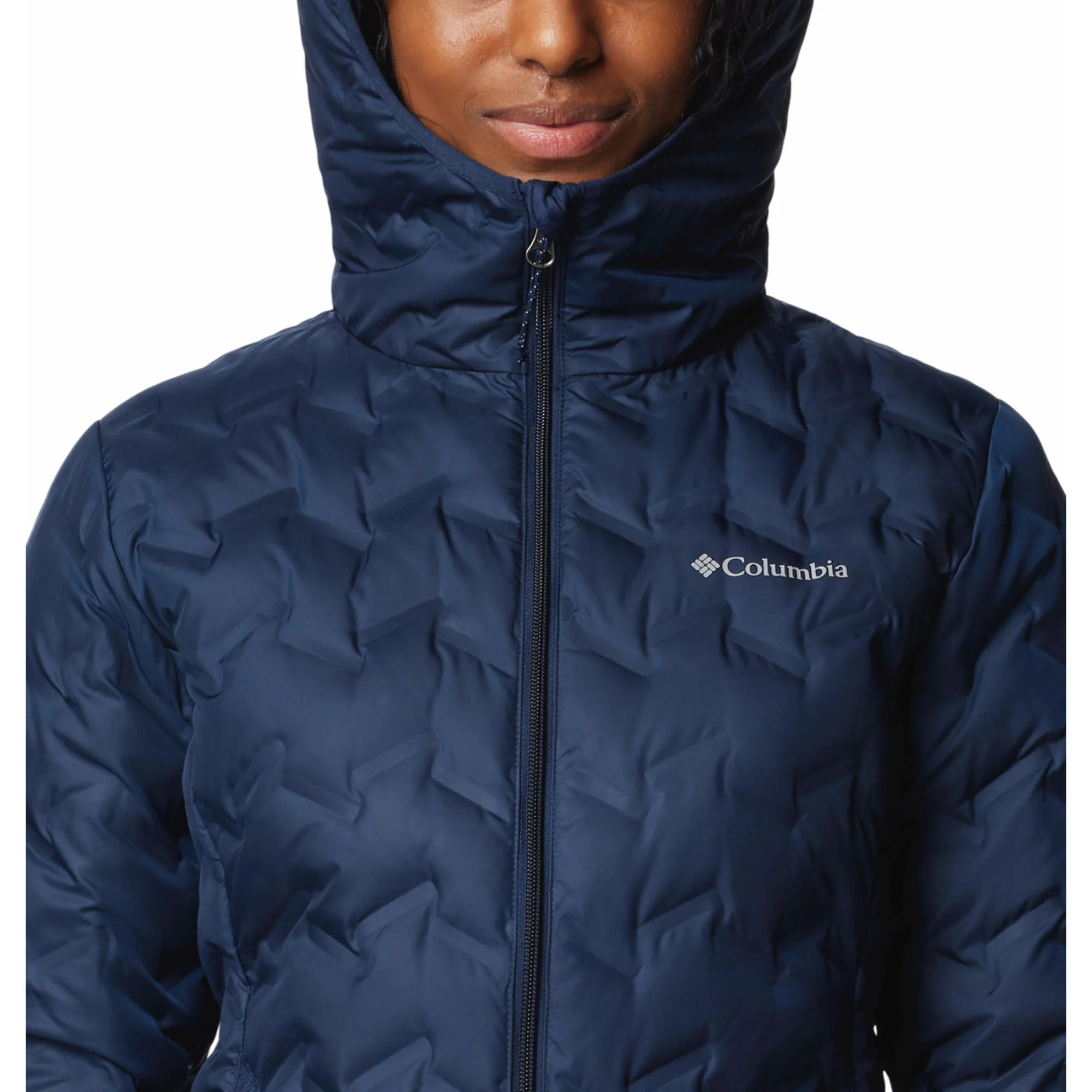 Columbia Women Blue Delta Ridge II Down Hooded Jacket - Image 6