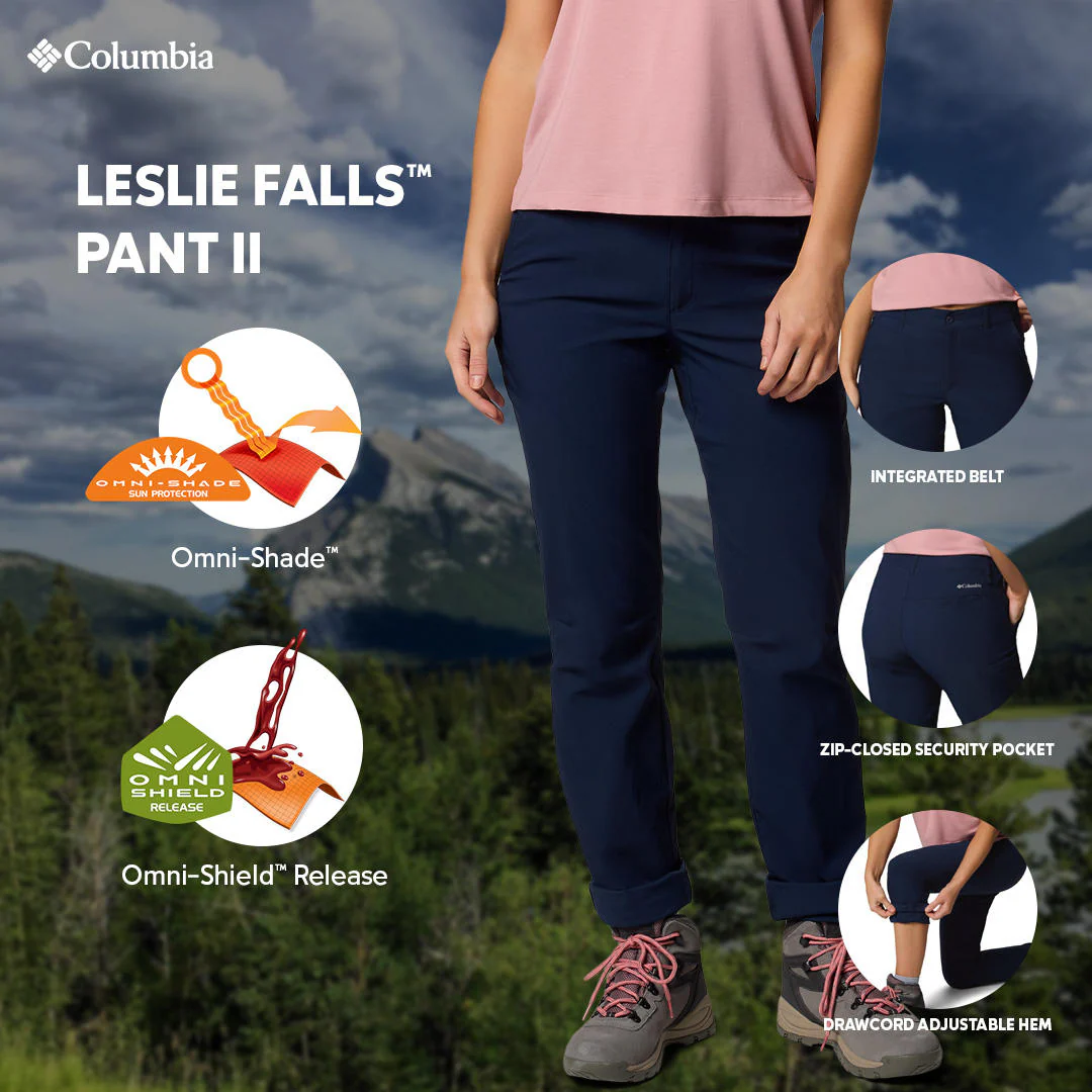 Columbia Women Blue Leslie Falls Pant II - Image 2