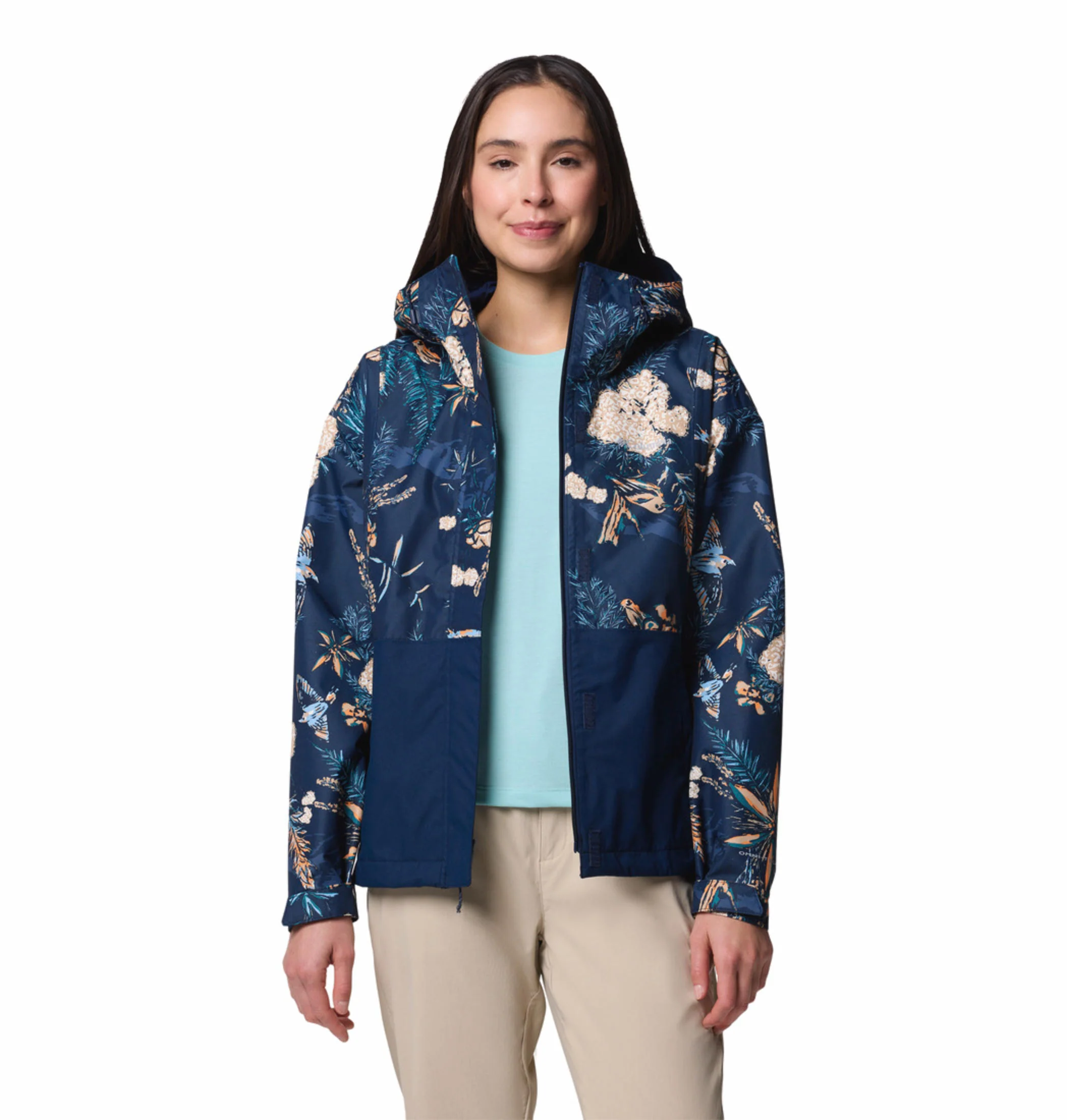 Columbia Women Blue Hikebound Printed Jacket Waterproof - Image 9