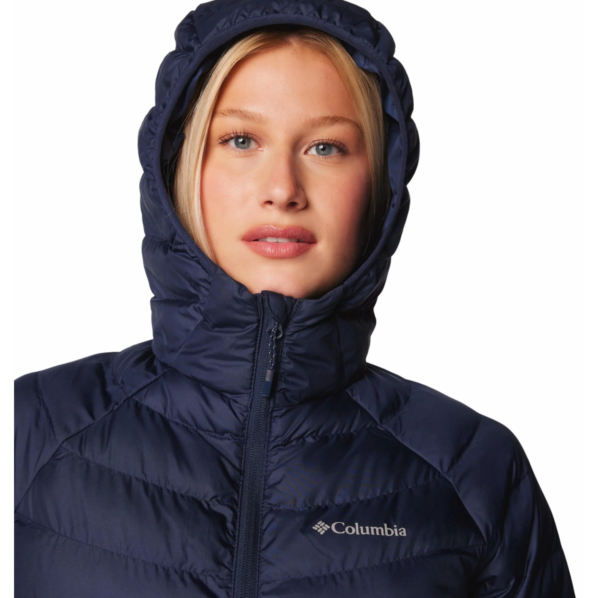 Columbia Women Blue Powder Lite II Hooded Jacket - Image 5