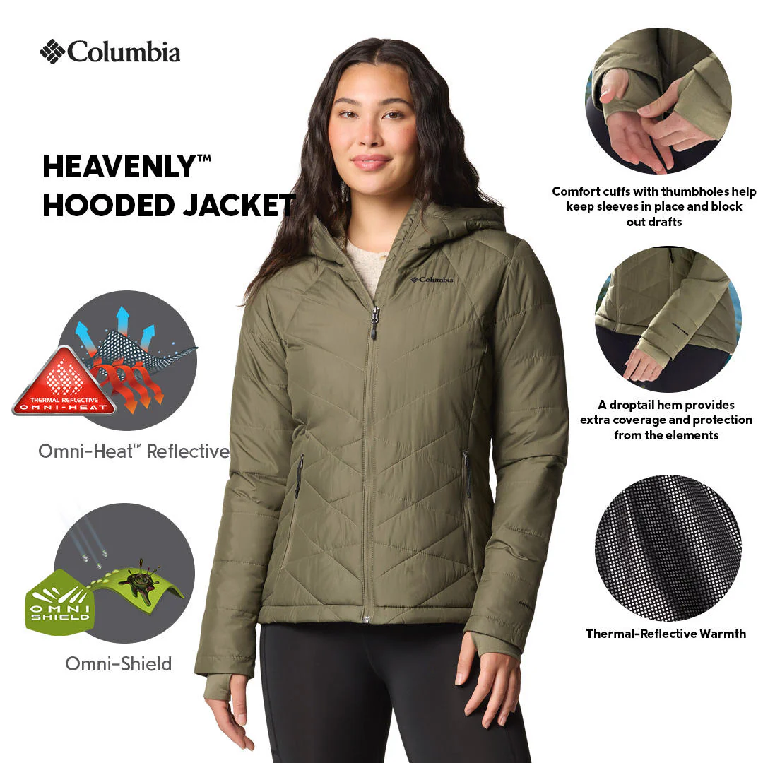 Columbia Women Green Heavenly Hooded Jacket - Image 2