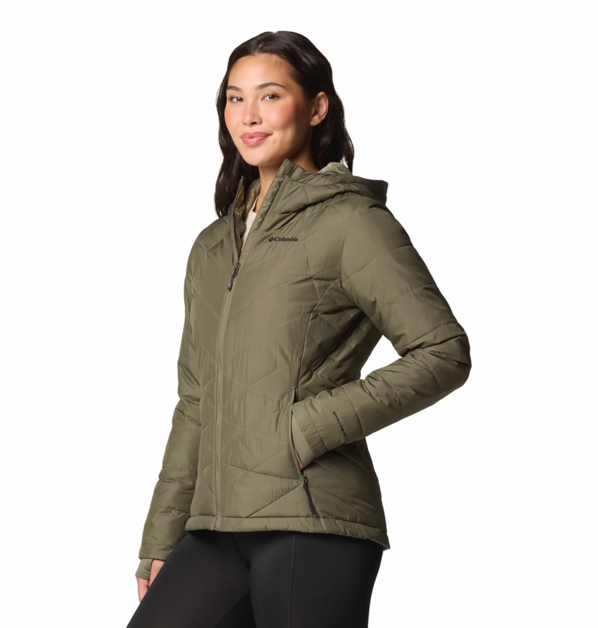 Columbia Women Green Heavenly Hooded Jacket - Image 4