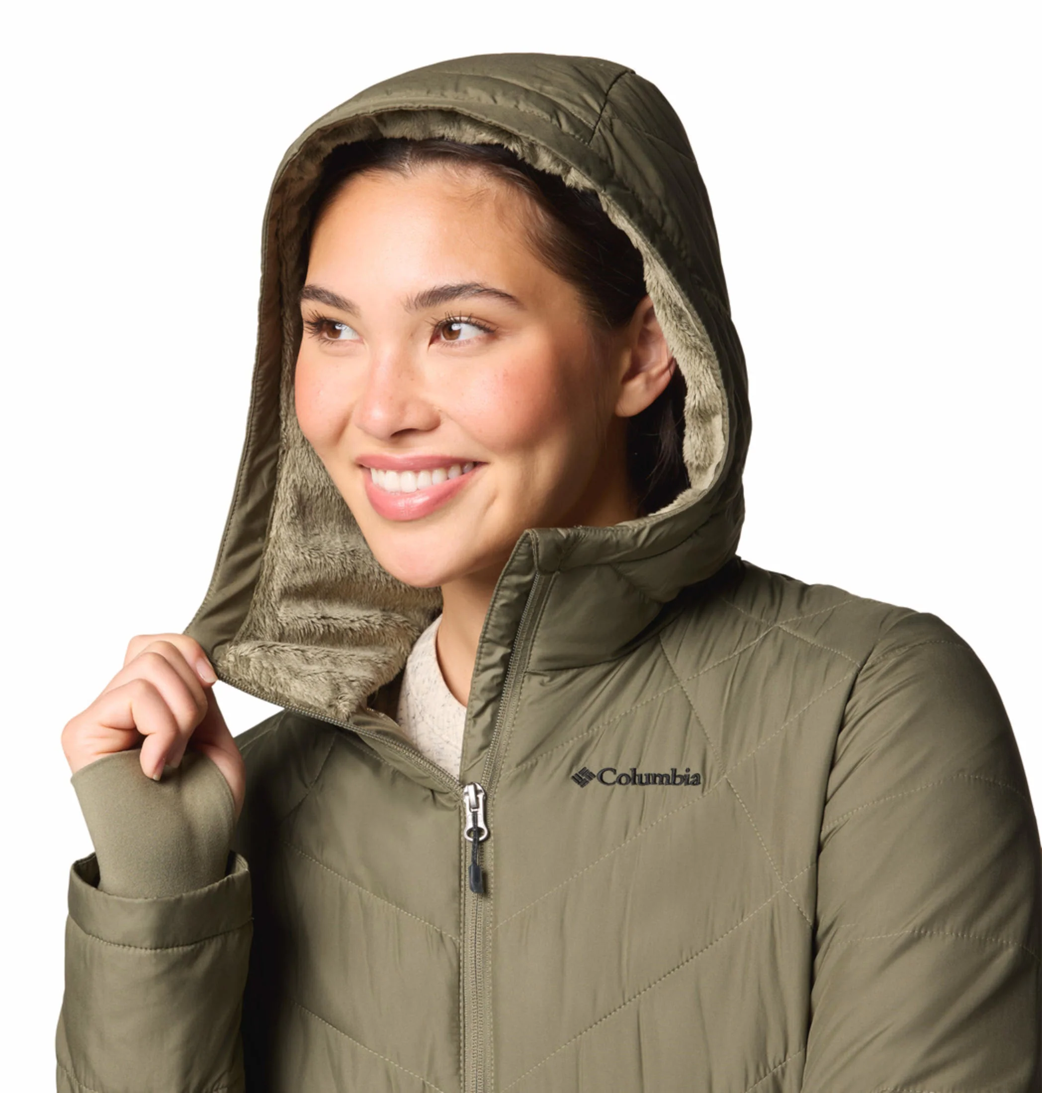 Columbia Women Green Heavenly Hooded Jacket - Image 7