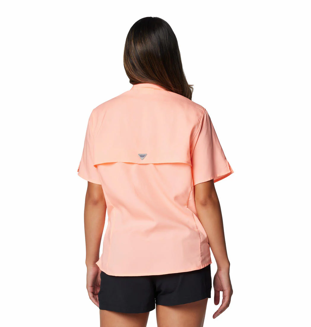 Columbia Women Orange Womens Tamiami II SS Shirt (Sun Protection) - Image 2