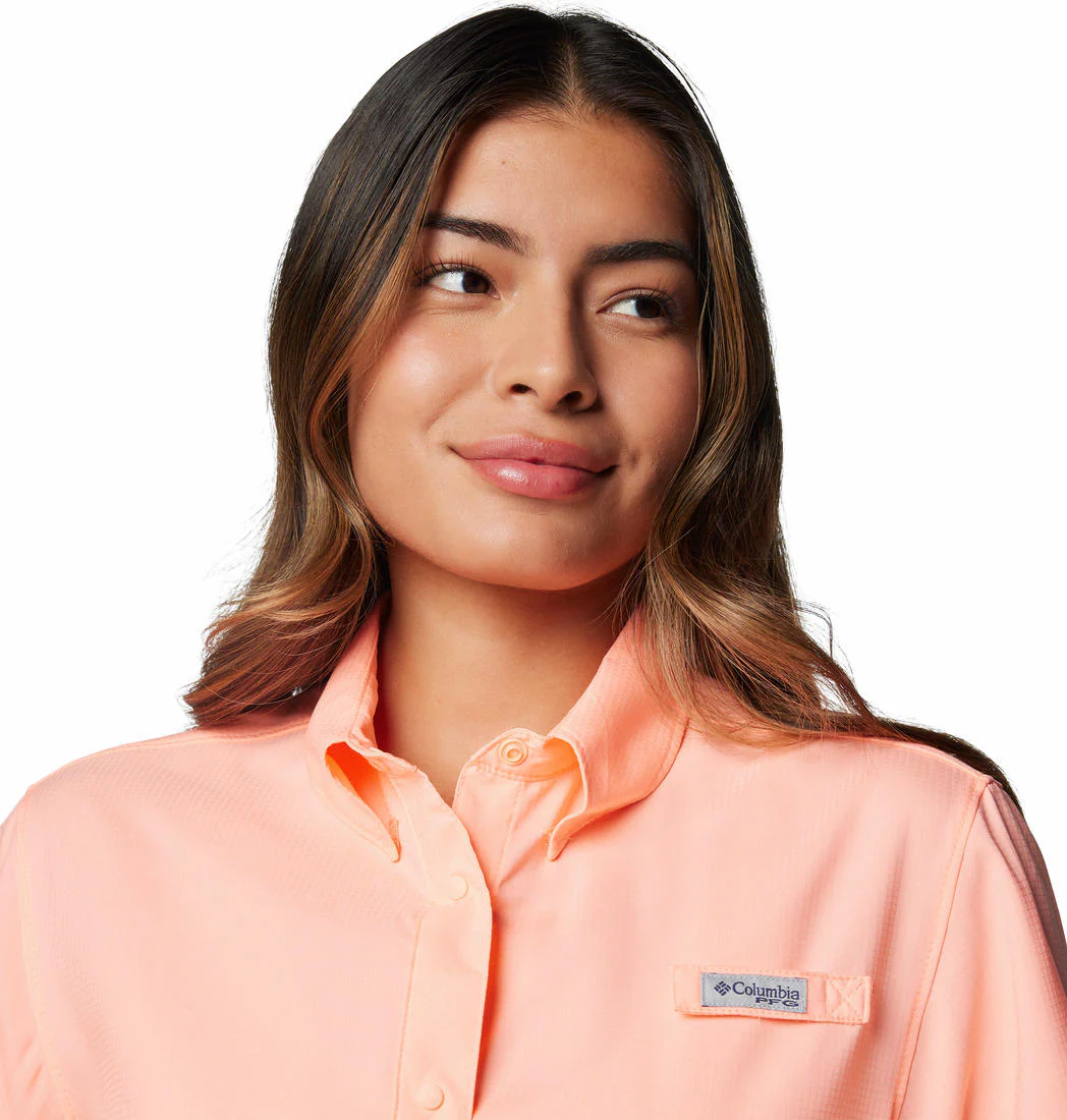Columbia Women Orange Womens Tamiami II SS Shirt (Sun Protection) - Image 5