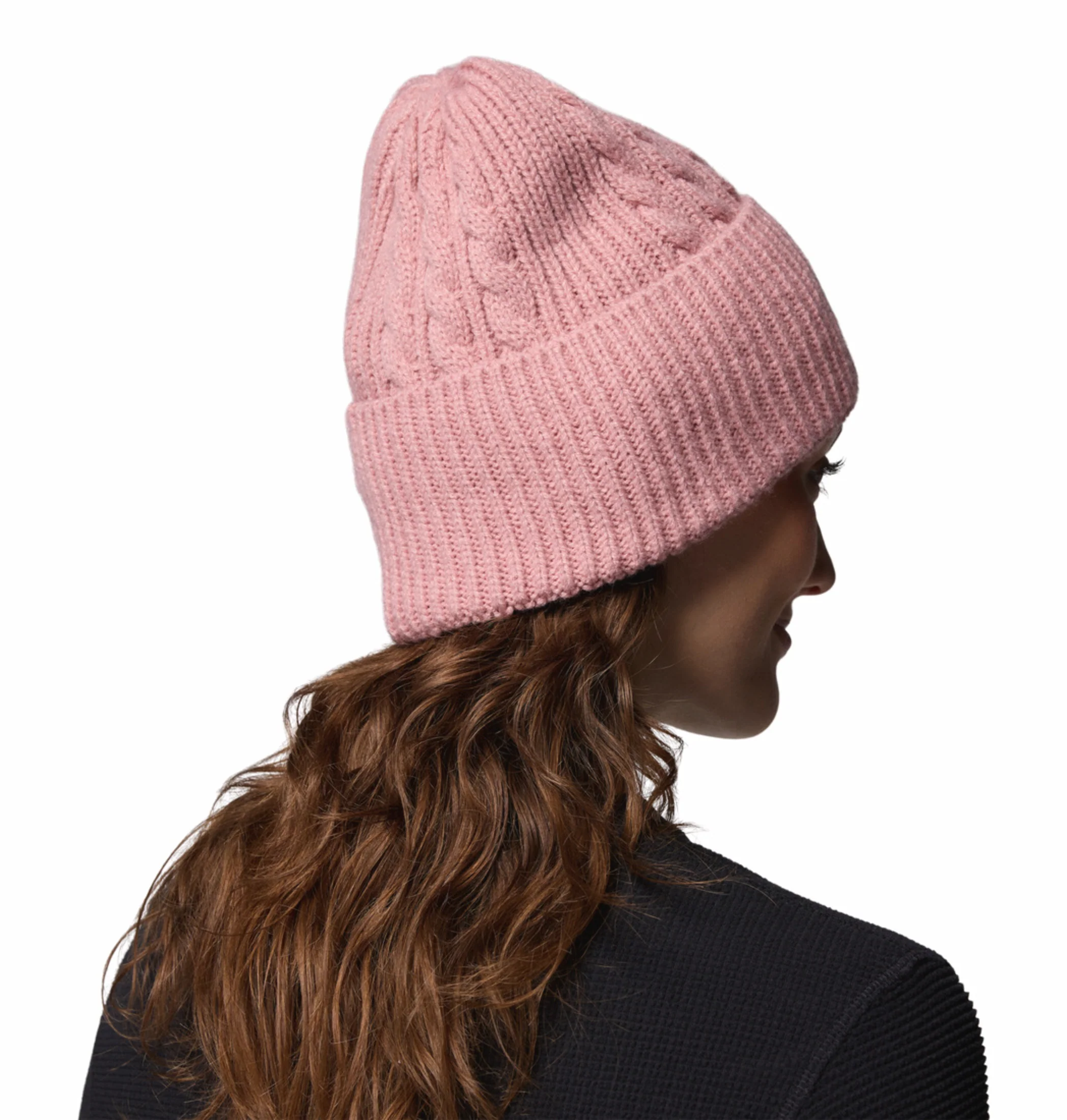 Columbia Womens Peach  Agate Pass Cable Knit Beanie - Image 4