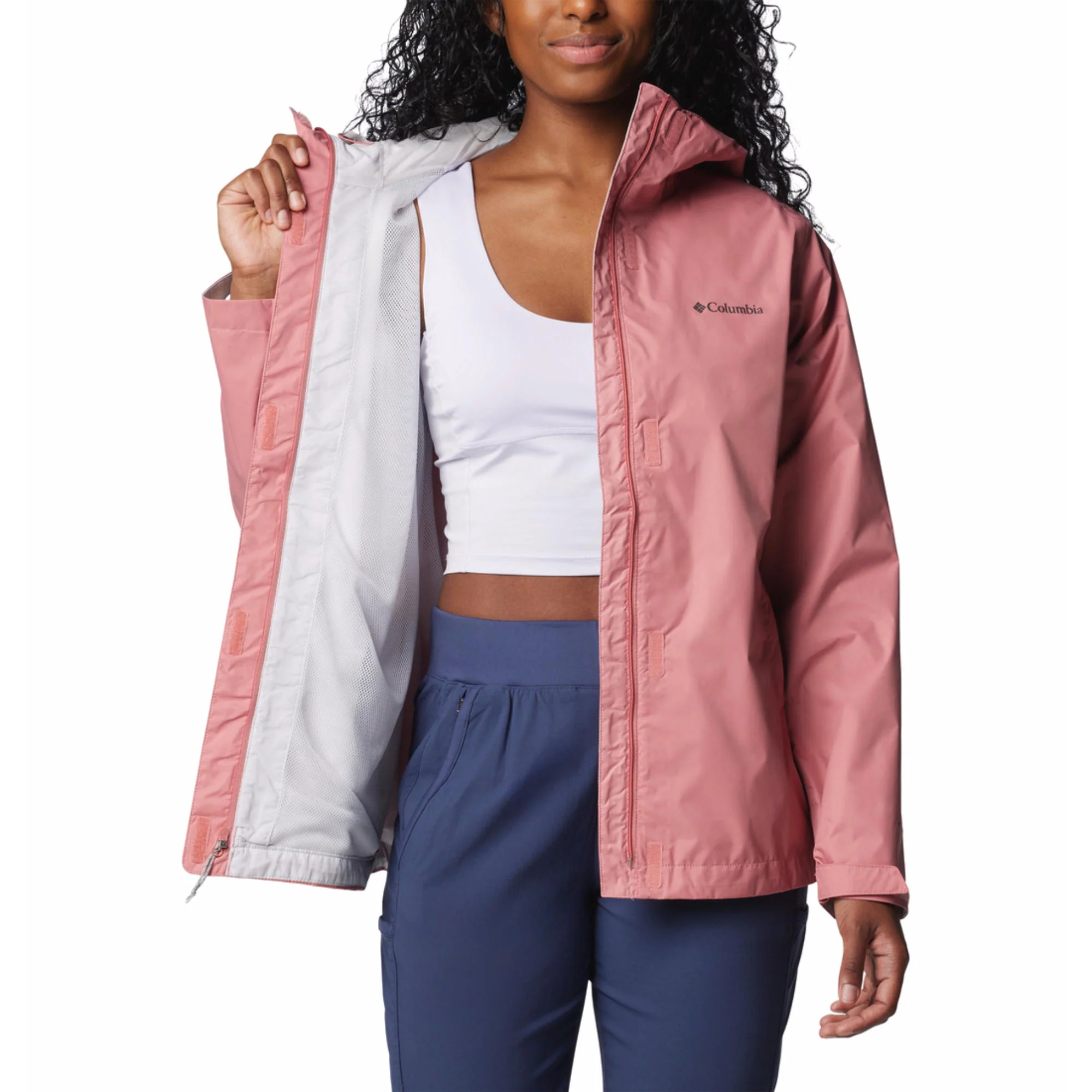 Columbia Women Pink Arcadia II Jacket Waterproof - Image 5