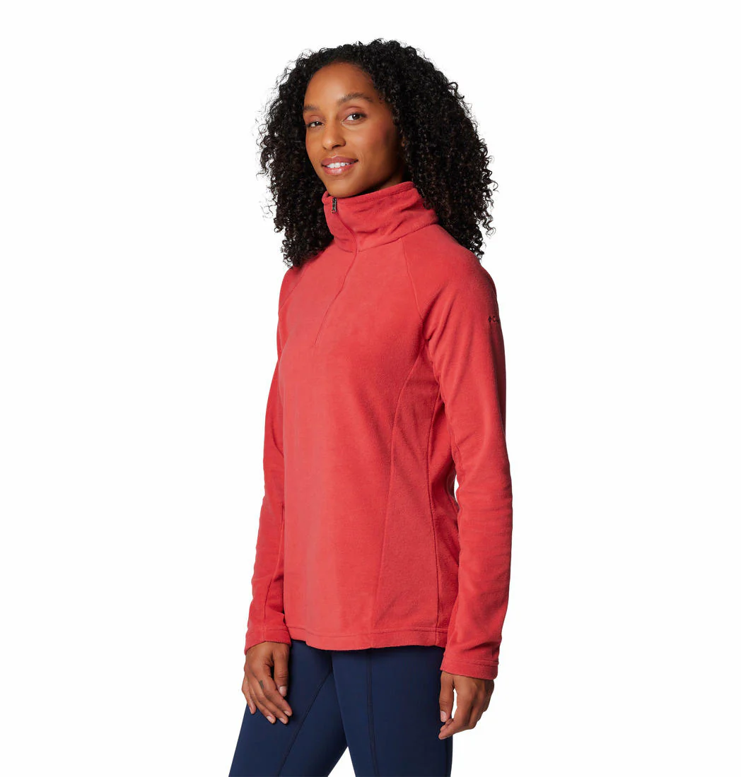 Columbia Women Red Glacial IV 1/2 Zip - Image 3