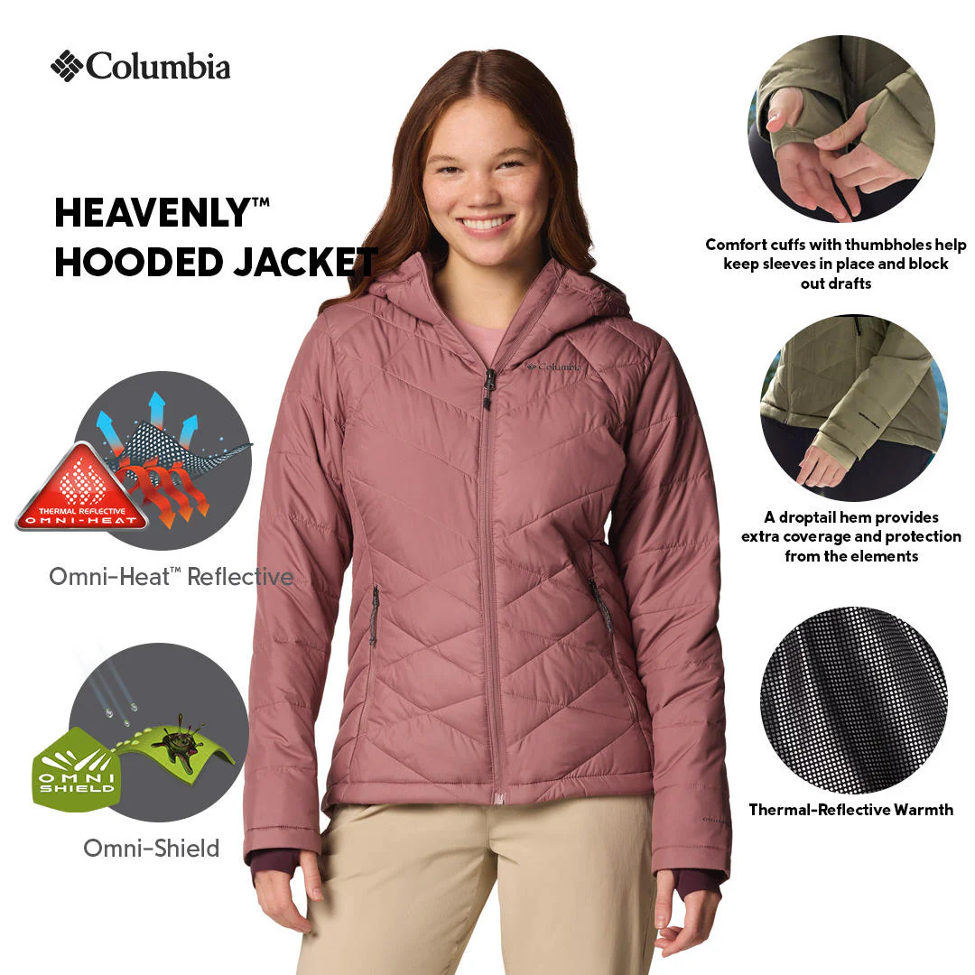 Columbia Women Pink Heavenly Hooded Jacket - Image 2
