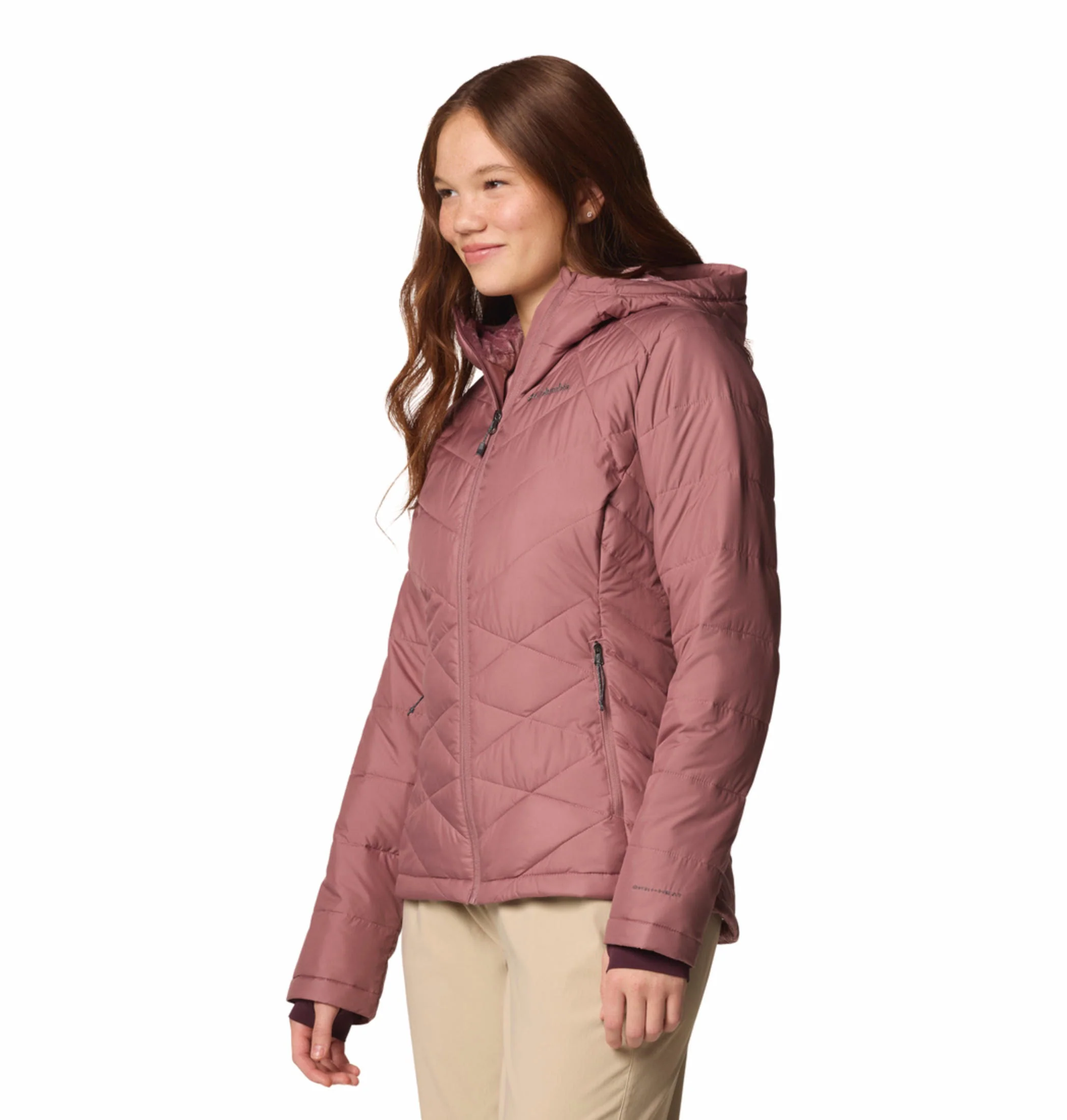 Columbia Women Pink Heavenly Hooded Jacket - Image 4