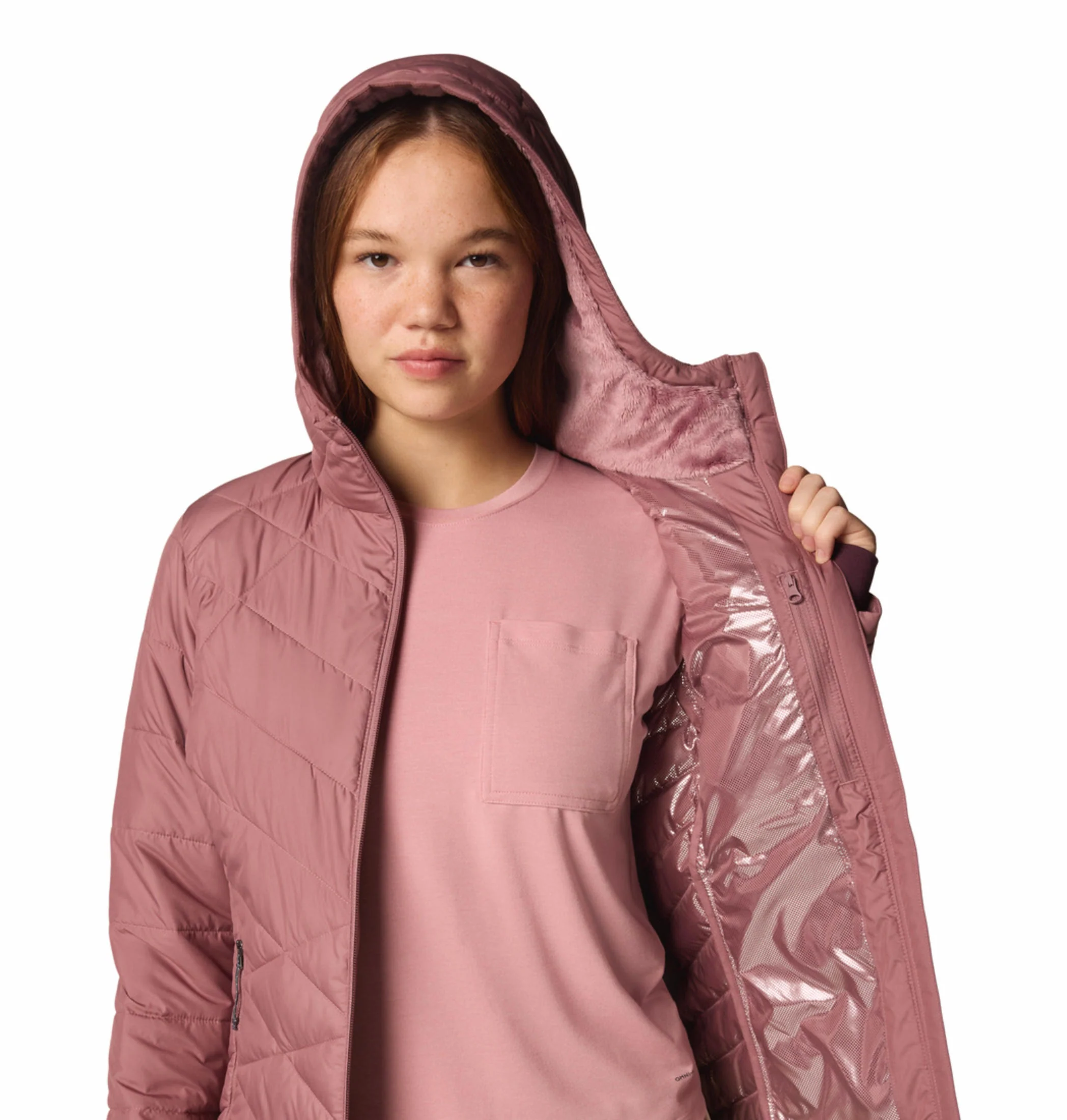 Columbia Women Pink Heavenly Hooded Jacket - Image 8