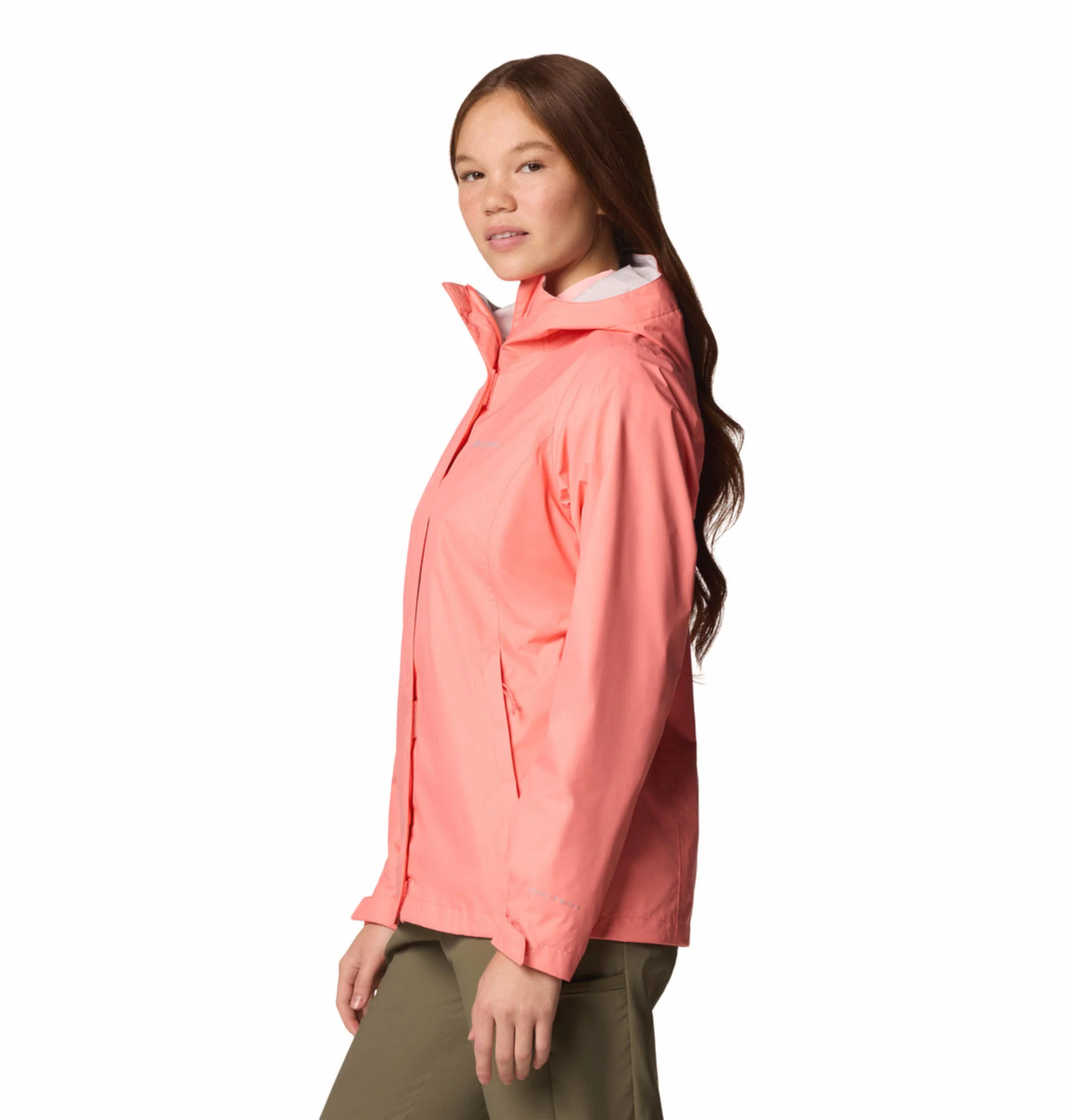 Columbia Women Pink Arcadia II Jacket Waterproof - Image 4