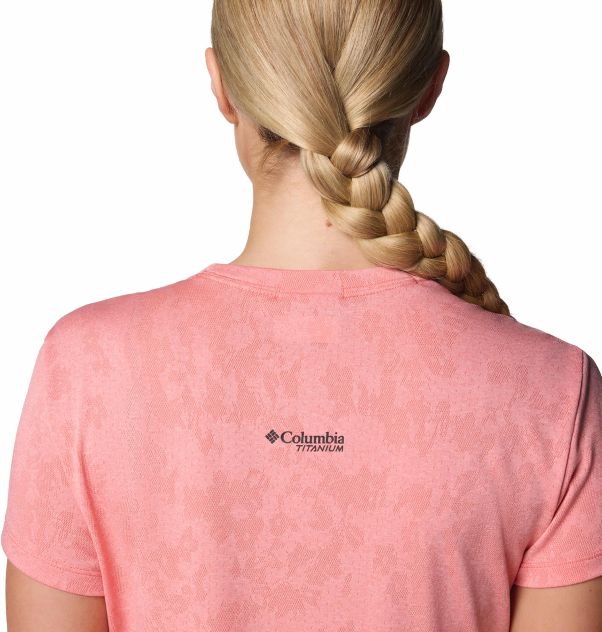 Columbia Women Pink Bluebird Canyon Short Sleeve Crew - Image 8