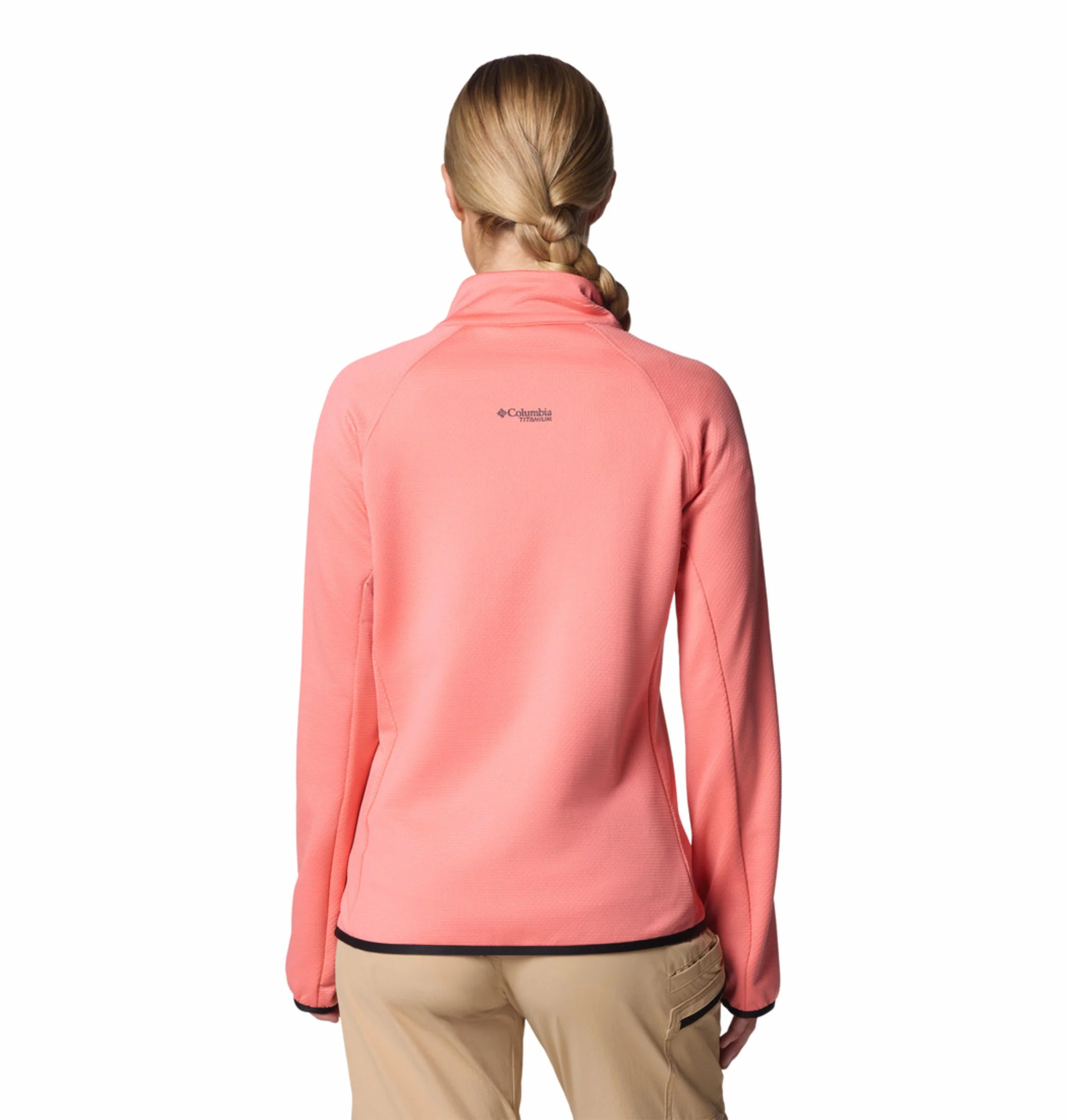 Columbia Women Pink Triple Canyon Grid Fleece FZ - Image 5
