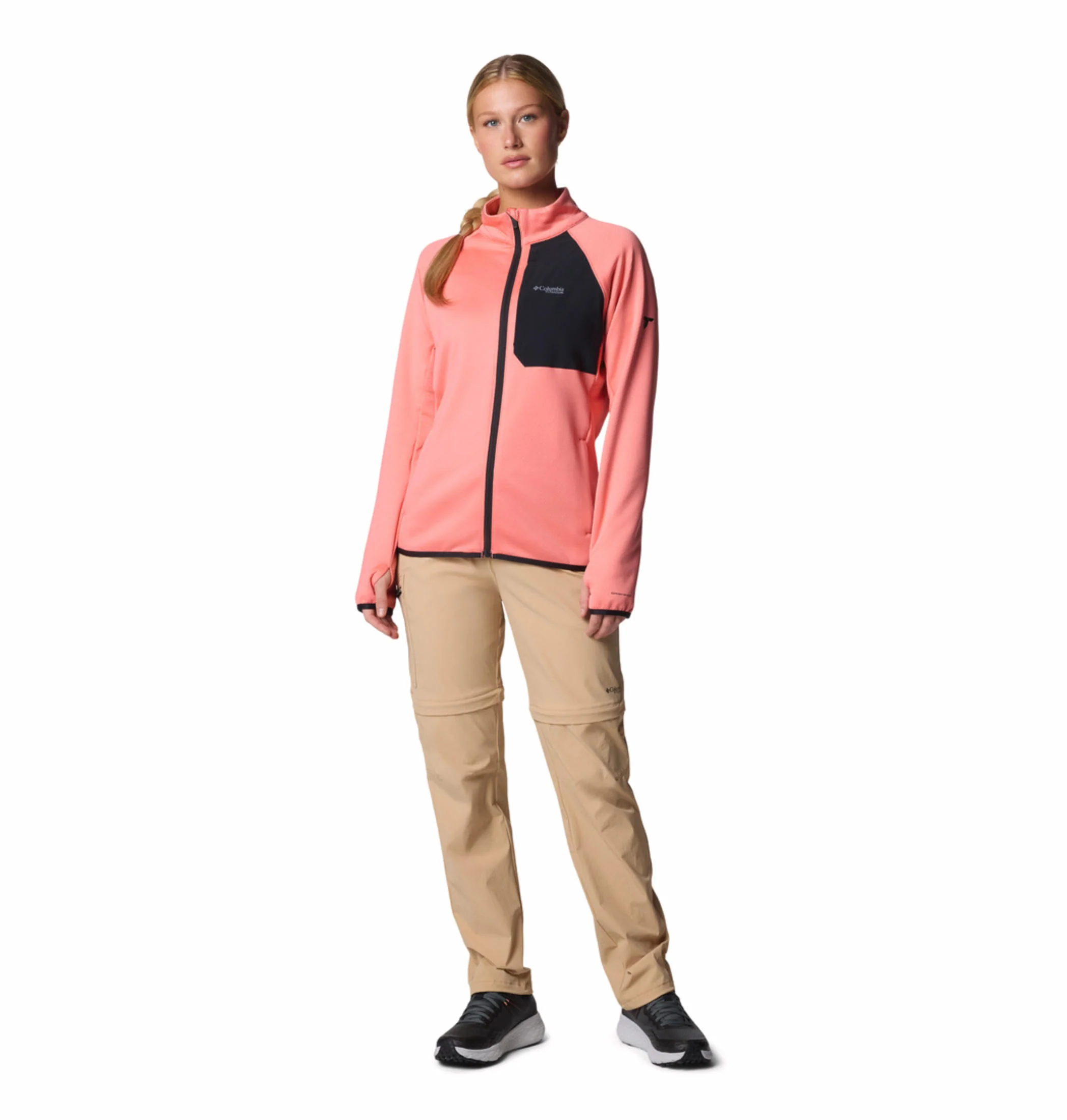 Columbia Women Pink Triple Canyon Grid Fleece FZ - Image 6