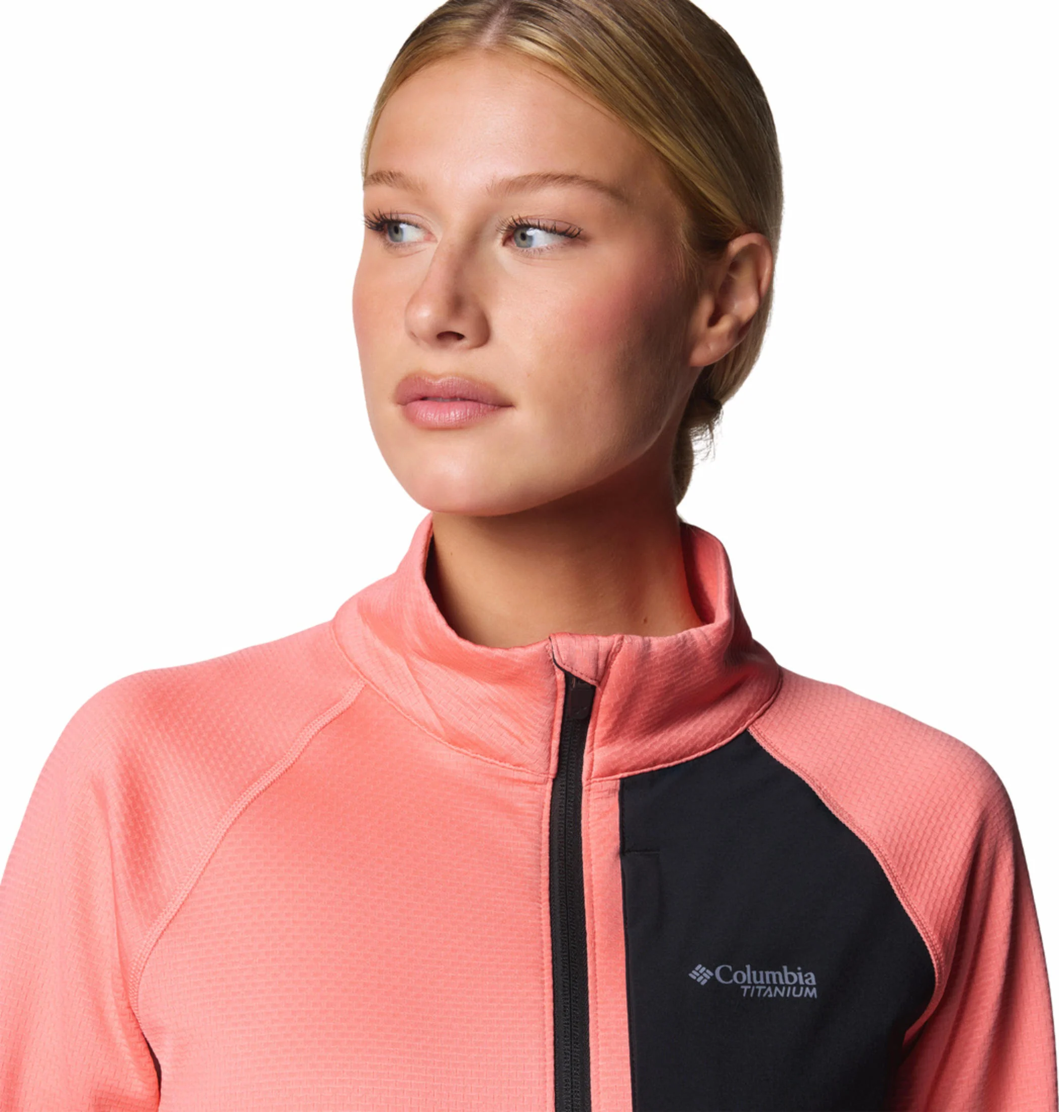 Columbia Women Pink Triple Canyon Grid Fleece FZ - Image 7