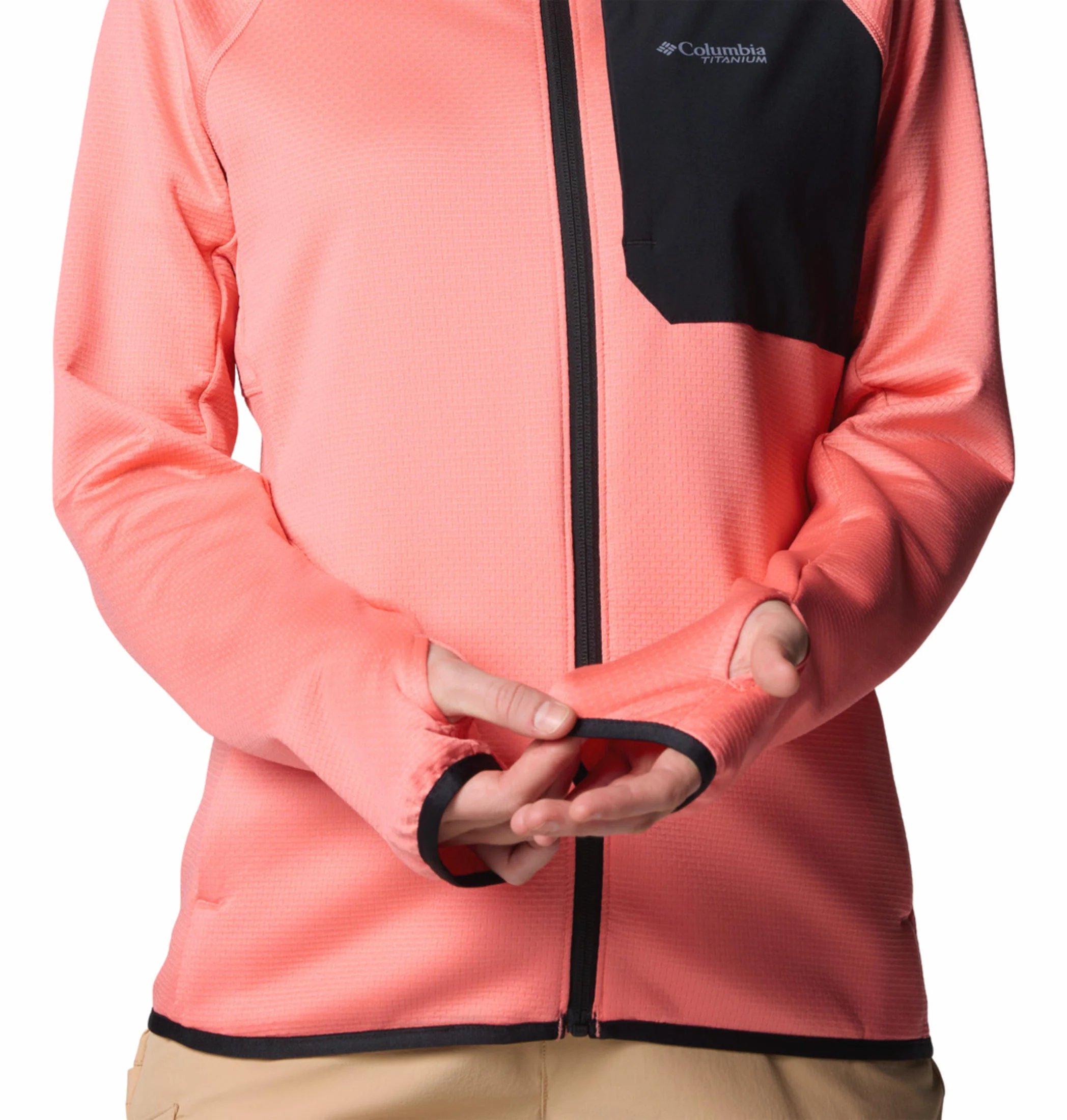 Columbia Women Pink Triple Canyon Grid Fleece FZ - Image 9
