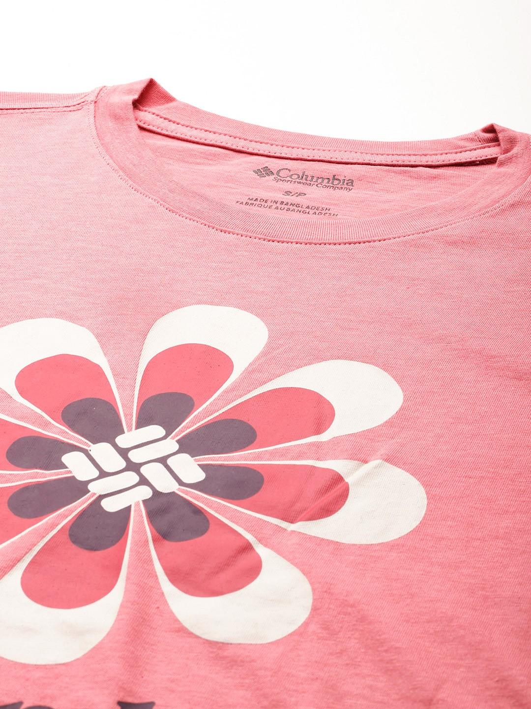 Columbia Women Pink Columbia Trek Relaxed LS Tee - Image 5
