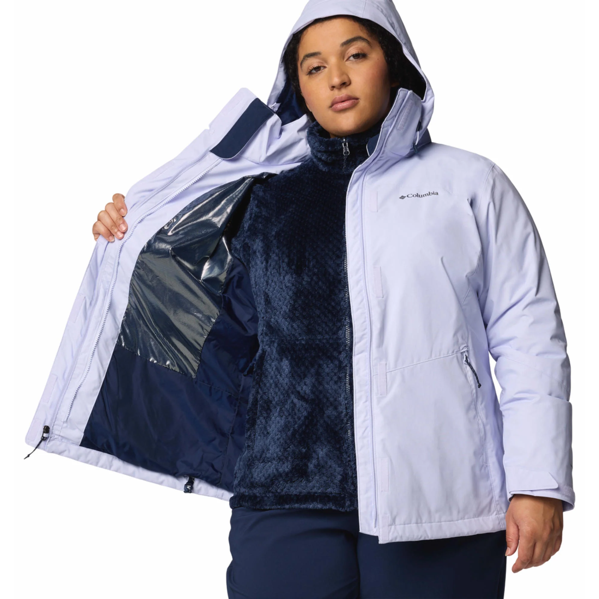 Columbia Women Purple Bugaboo III Fleece Interchange Jacket - Image 6