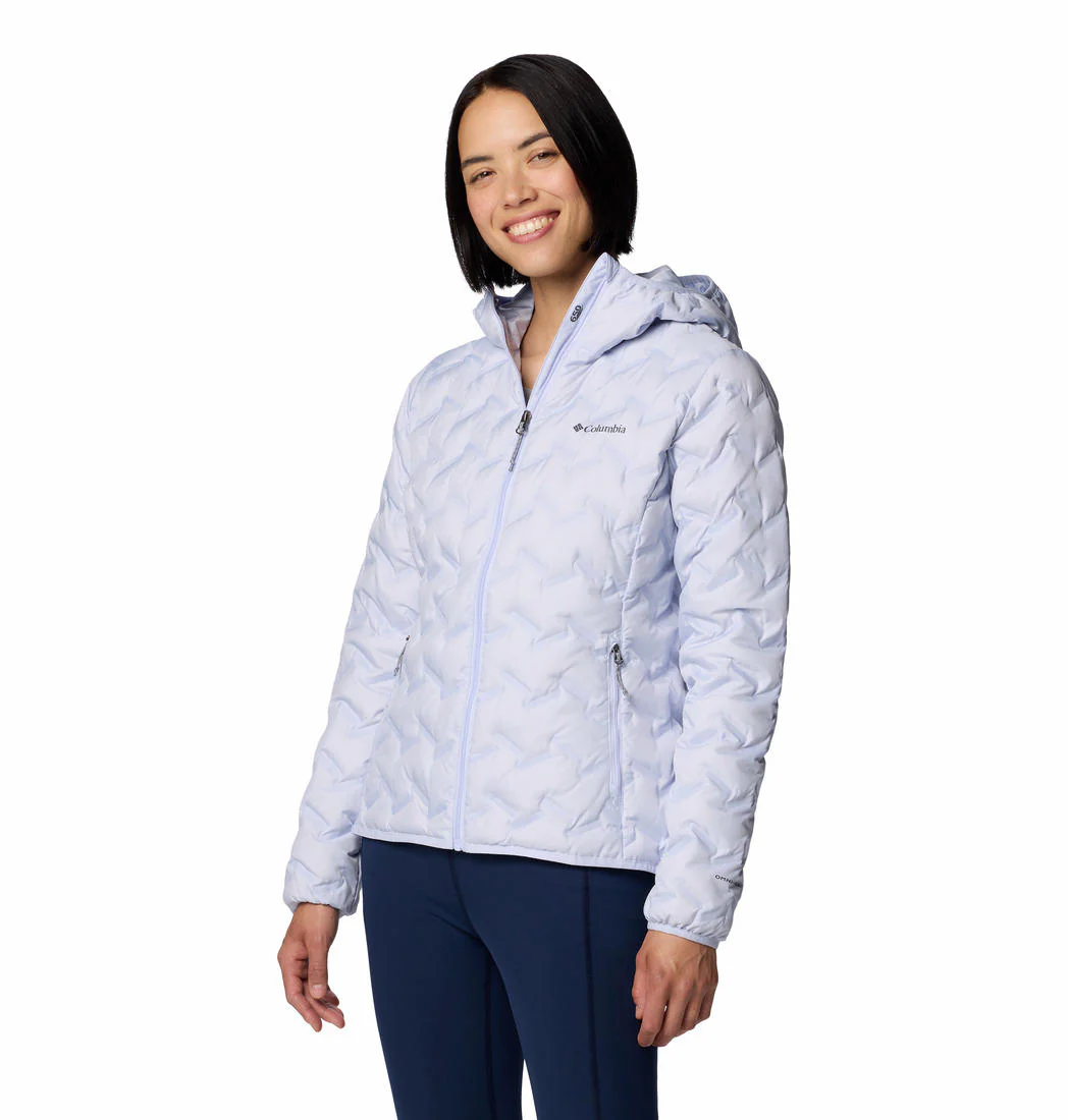 Columbia Women Purple Delta Ridge II Down Hooded Jacket - Image 3