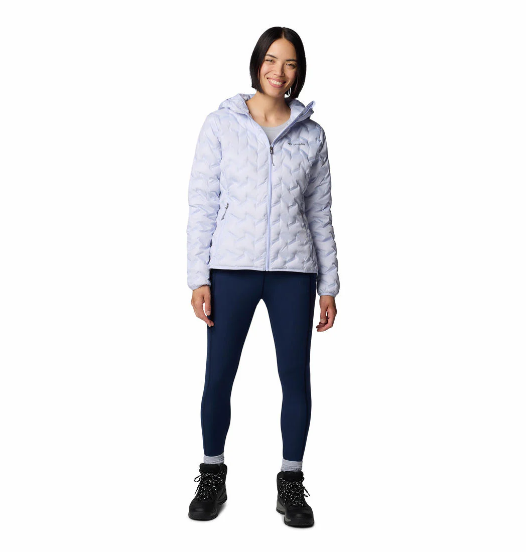 Columbia Women Purple Delta Ridge II Down Hooded Jacket - Image 4