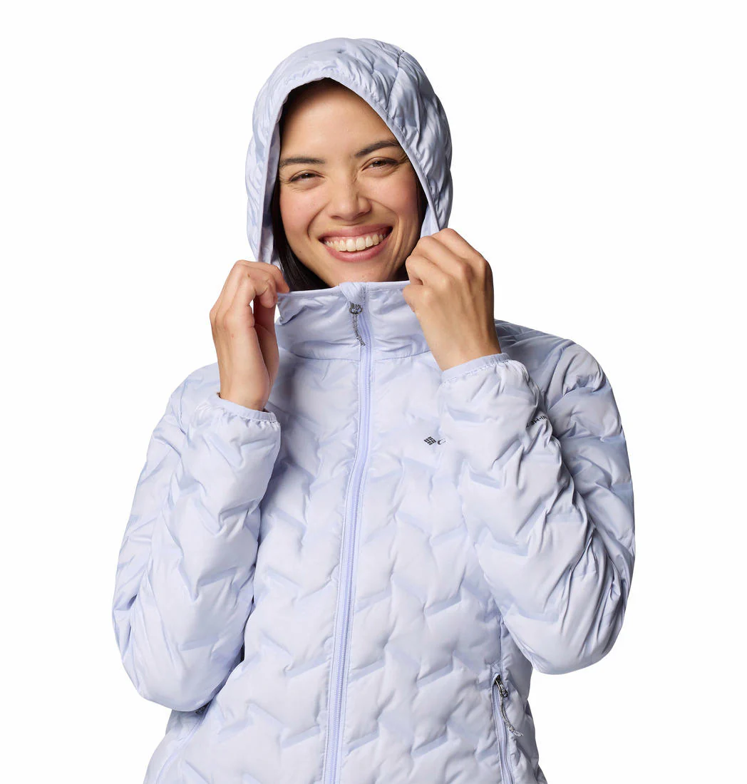 Columbia Women Purple Delta Ridge II Down Hooded Jacket - Image 5